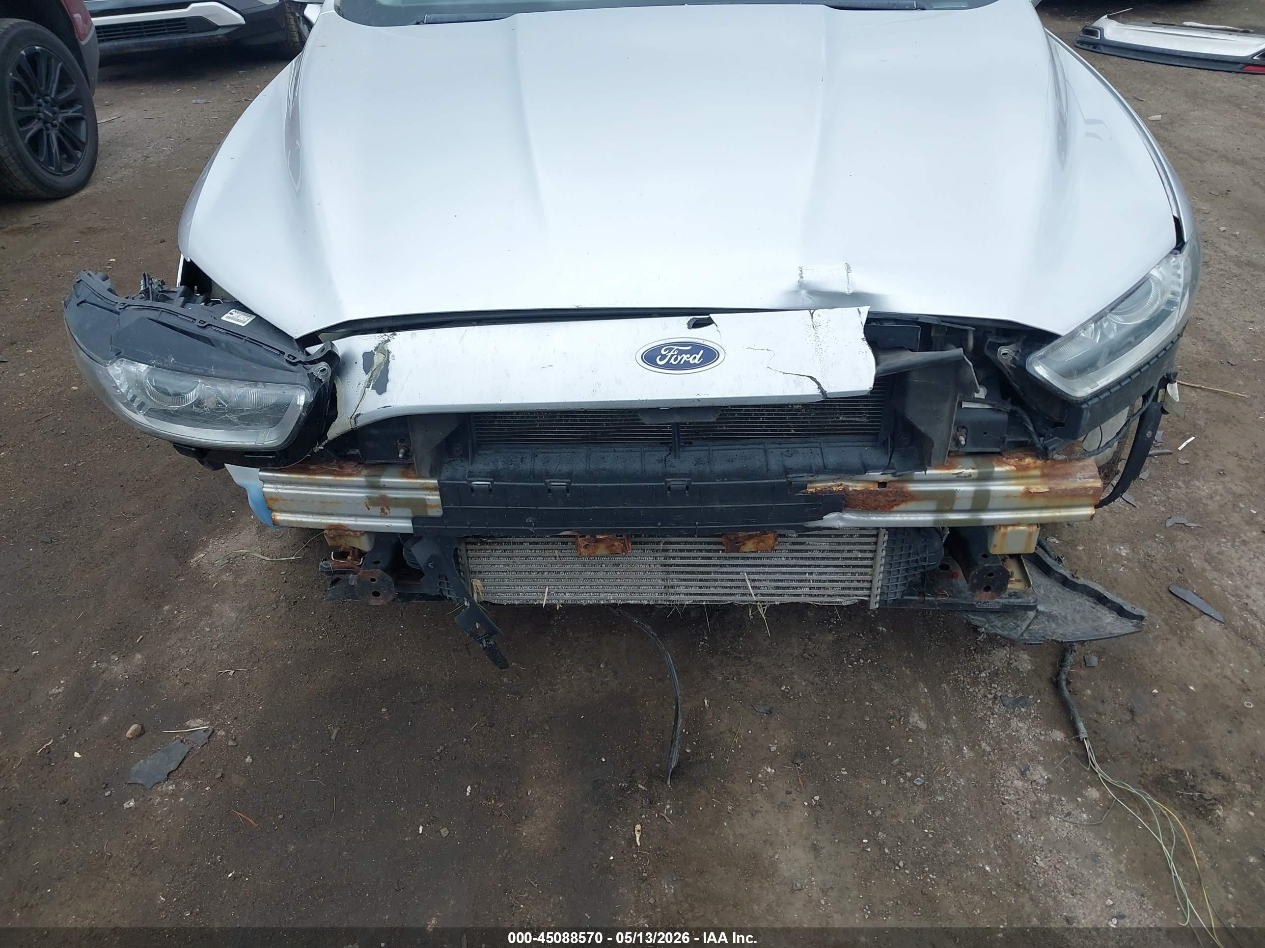 2013 Ford Fusion Se Silver vin: 3FA6P0H9XDR104399