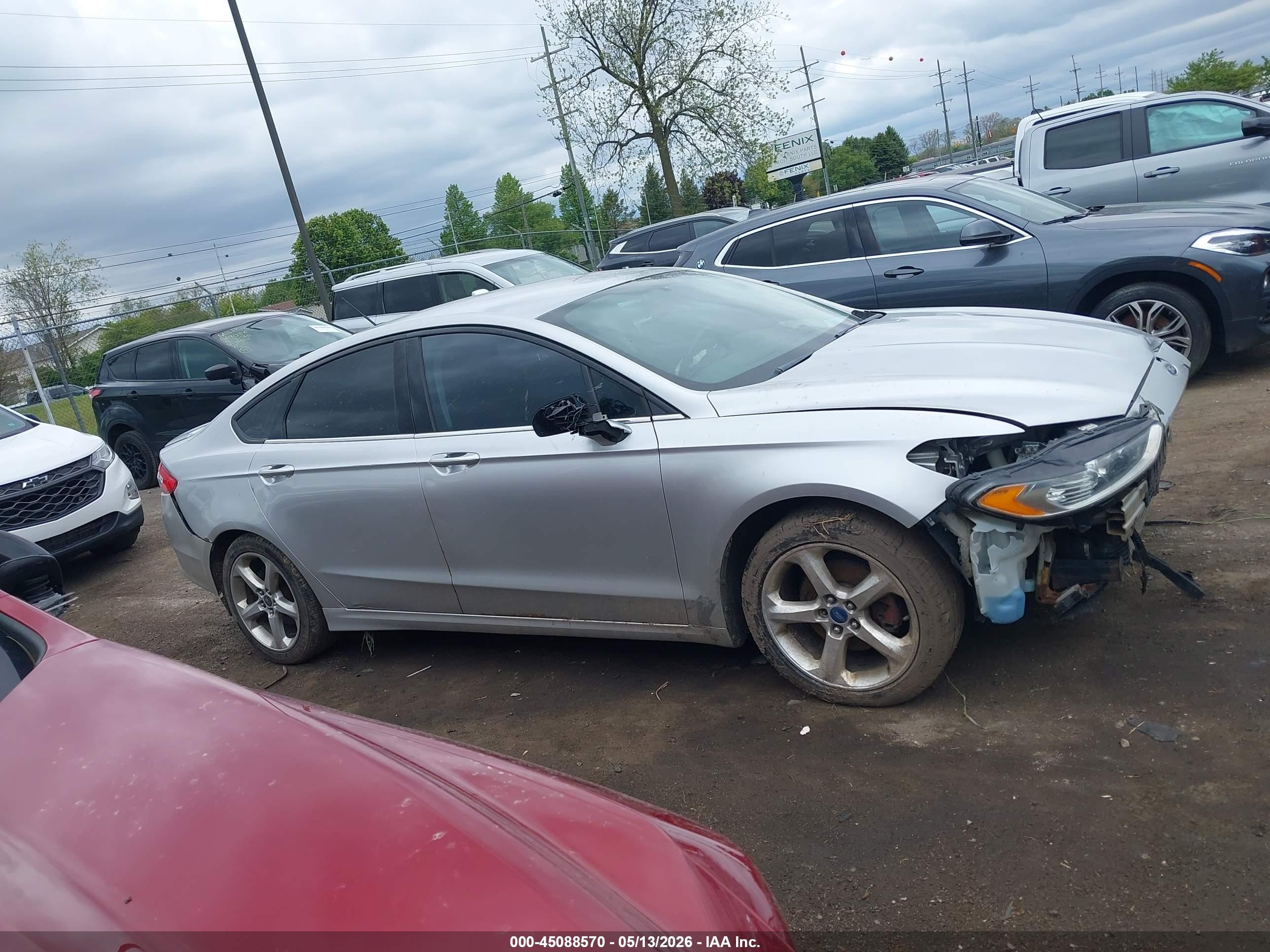 2013 Ford Fusion Se Silver vin: 3FA6P0H9XDR104399
