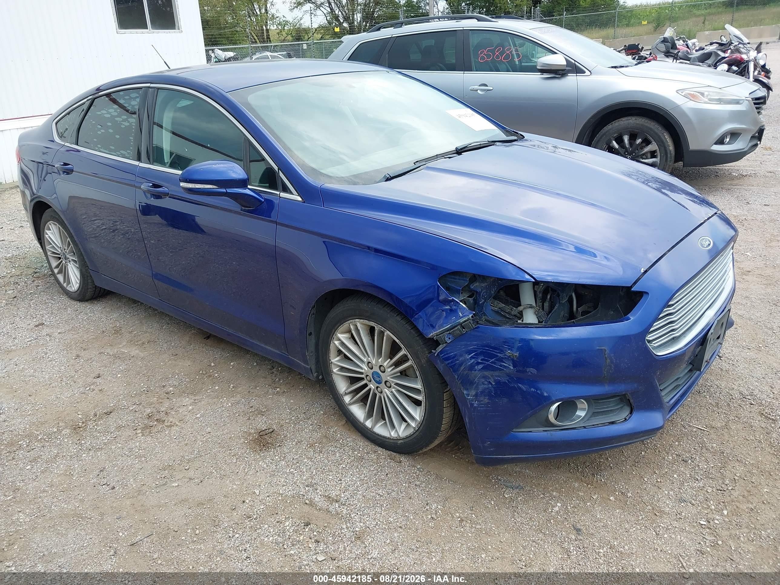 2013 Ford Fusion Se Синий vin: 3FA6P0H9XDR347517
