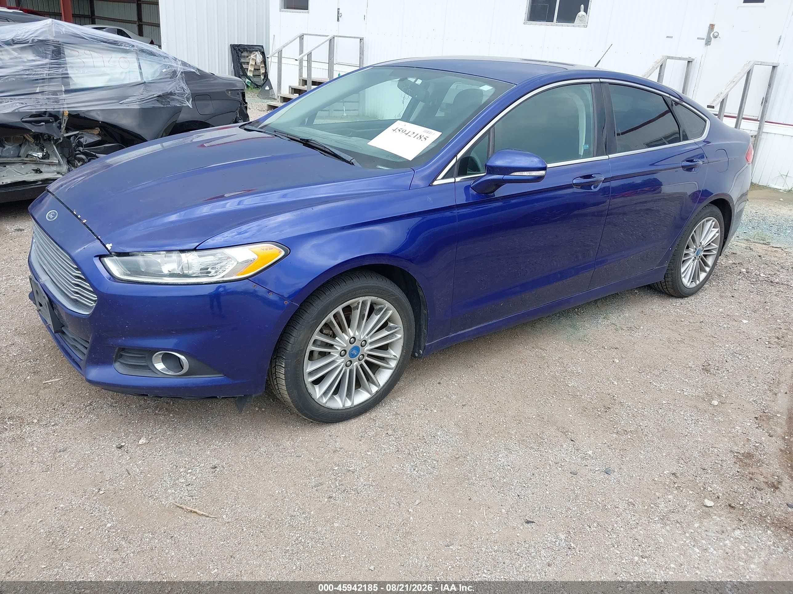 2013 Ford Fusion Se Синий vin: 3FA6P0H9XDR347517