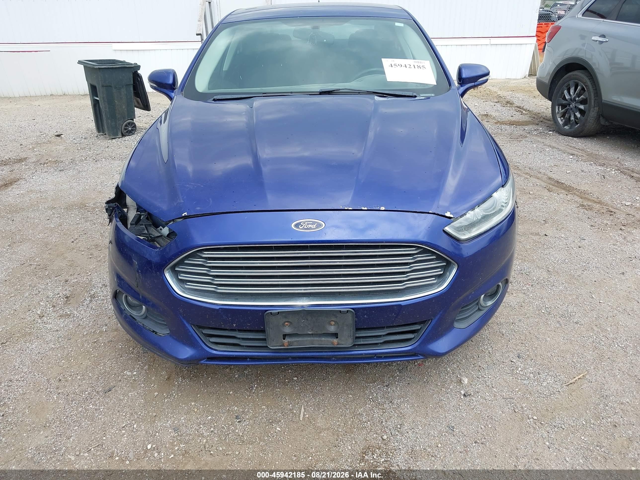 2013 Ford Fusion Se Синий vin: 3FA6P0H9XDR347517