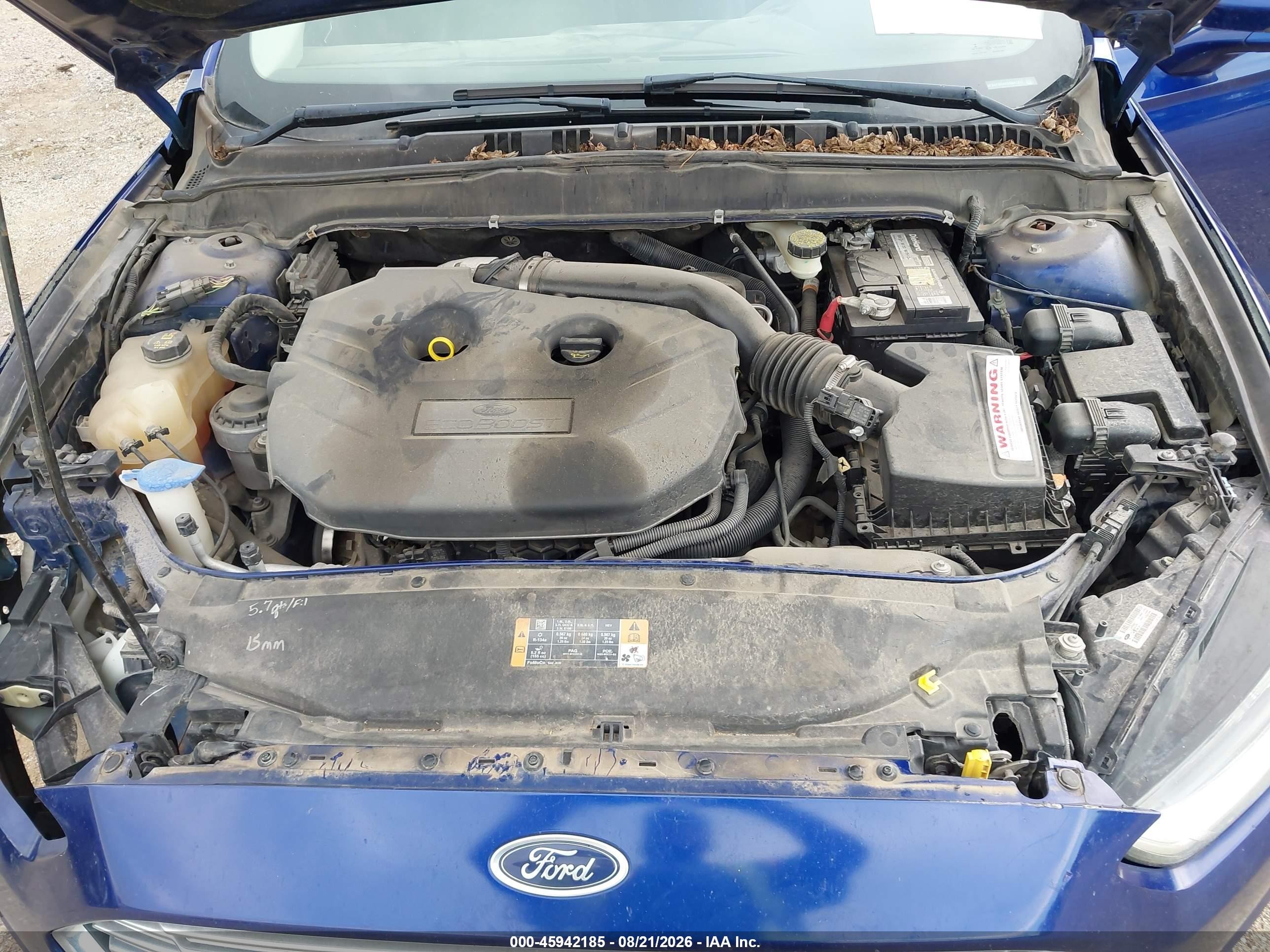 2013 Ford Fusion Se Синий vin: 3FA6P0H9XDR347517