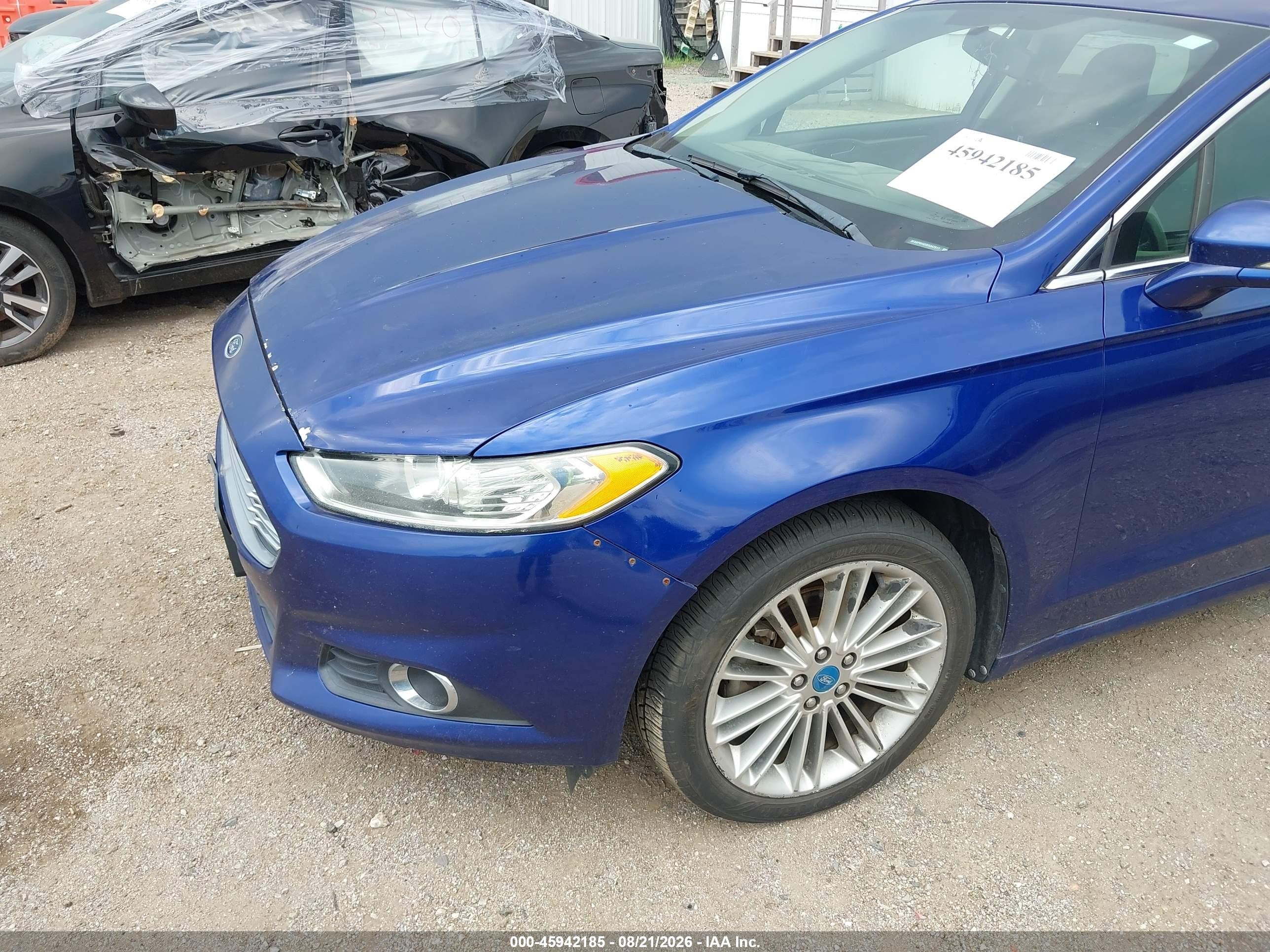 2013 Ford Fusion Se Синий vin: 3FA6P0H9XDR347517