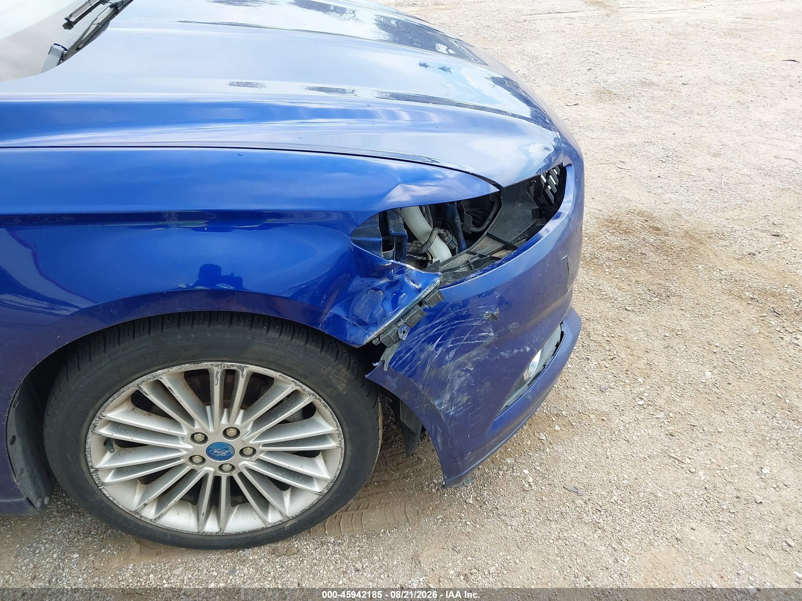 2013 Ford Fusion Se Синий vin: 3FA6P0H9XDR347517
