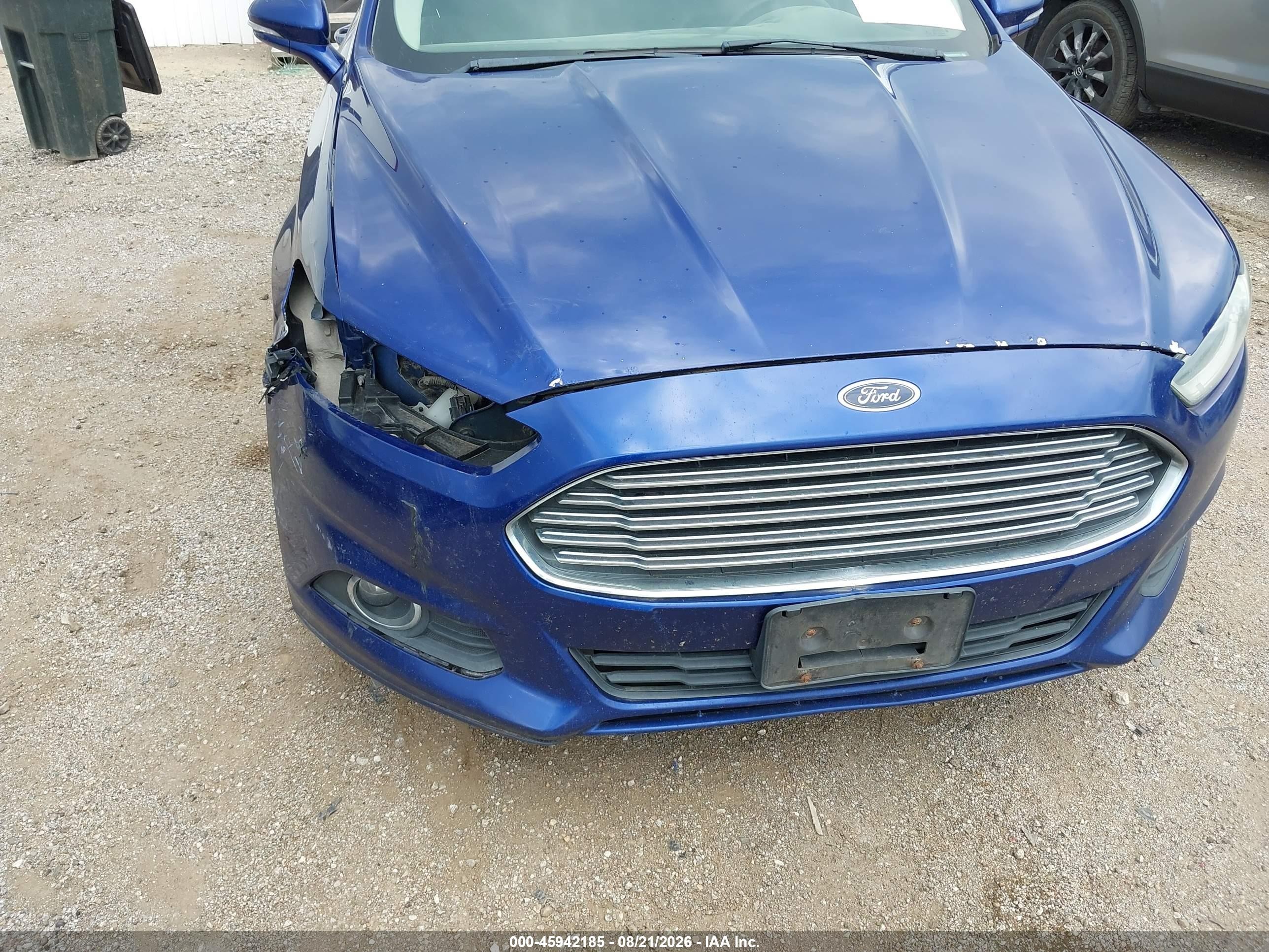 2013 Ford Fusion Se Синий vin: 3FA6P0H9XDR347517