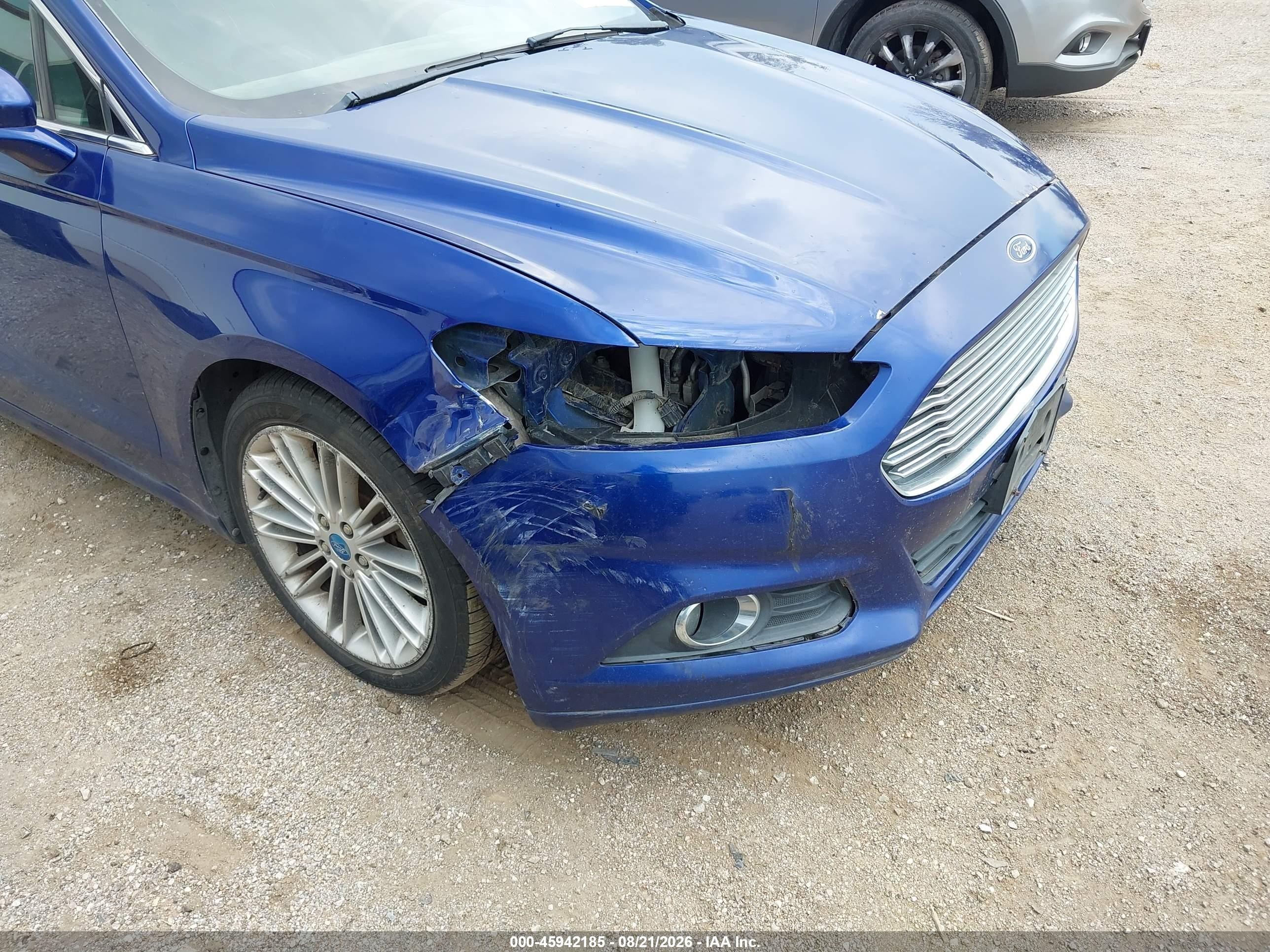 2013 Ford Fusion Se Синий vin: 3FA6P0H9XDR347517