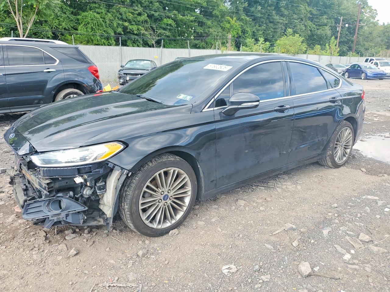 2013 Ford Fusion Se Black vin: 3FA6P0H9XDR374491