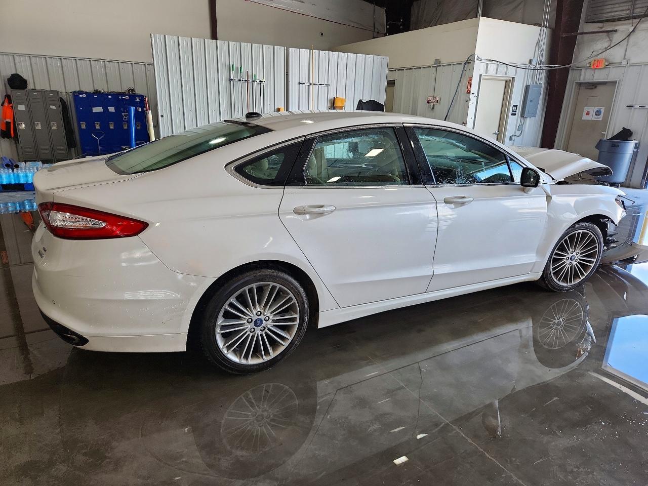 2013 Ford Fusion Se White vin: 3FA6P0H9XDR379030