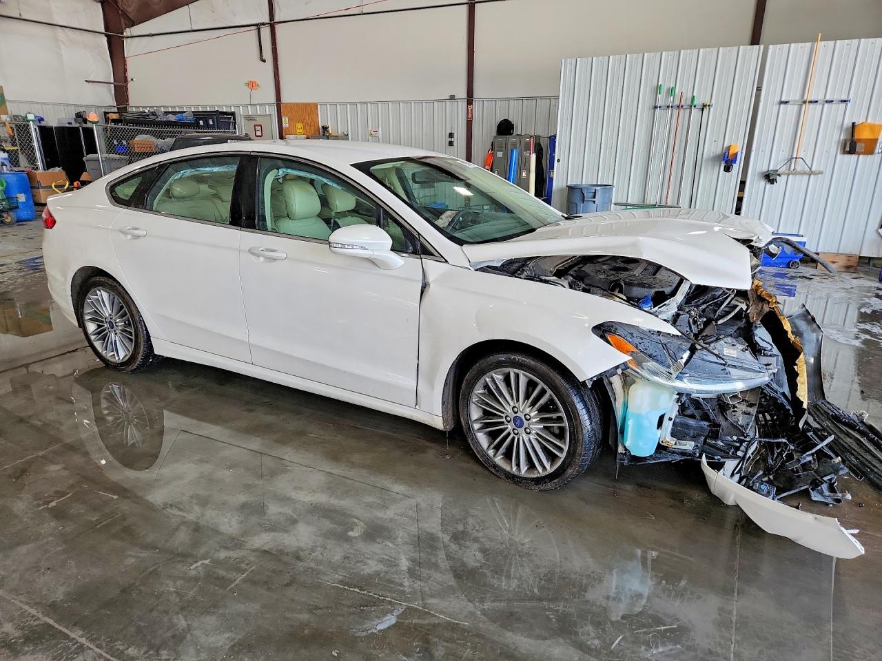 2013 Ford Fusion Se White vin: 3FA6P0H9XDR379030