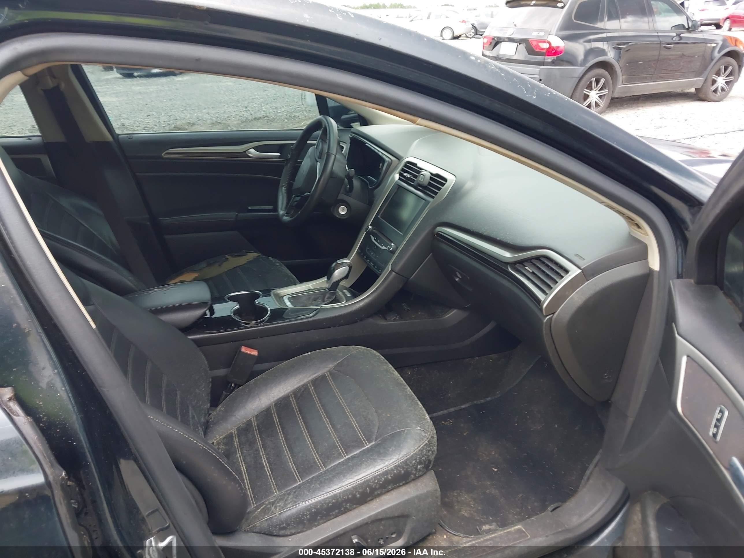 2014 Ford Fusion Se Gray vin: 3FA6P0H9XER246656