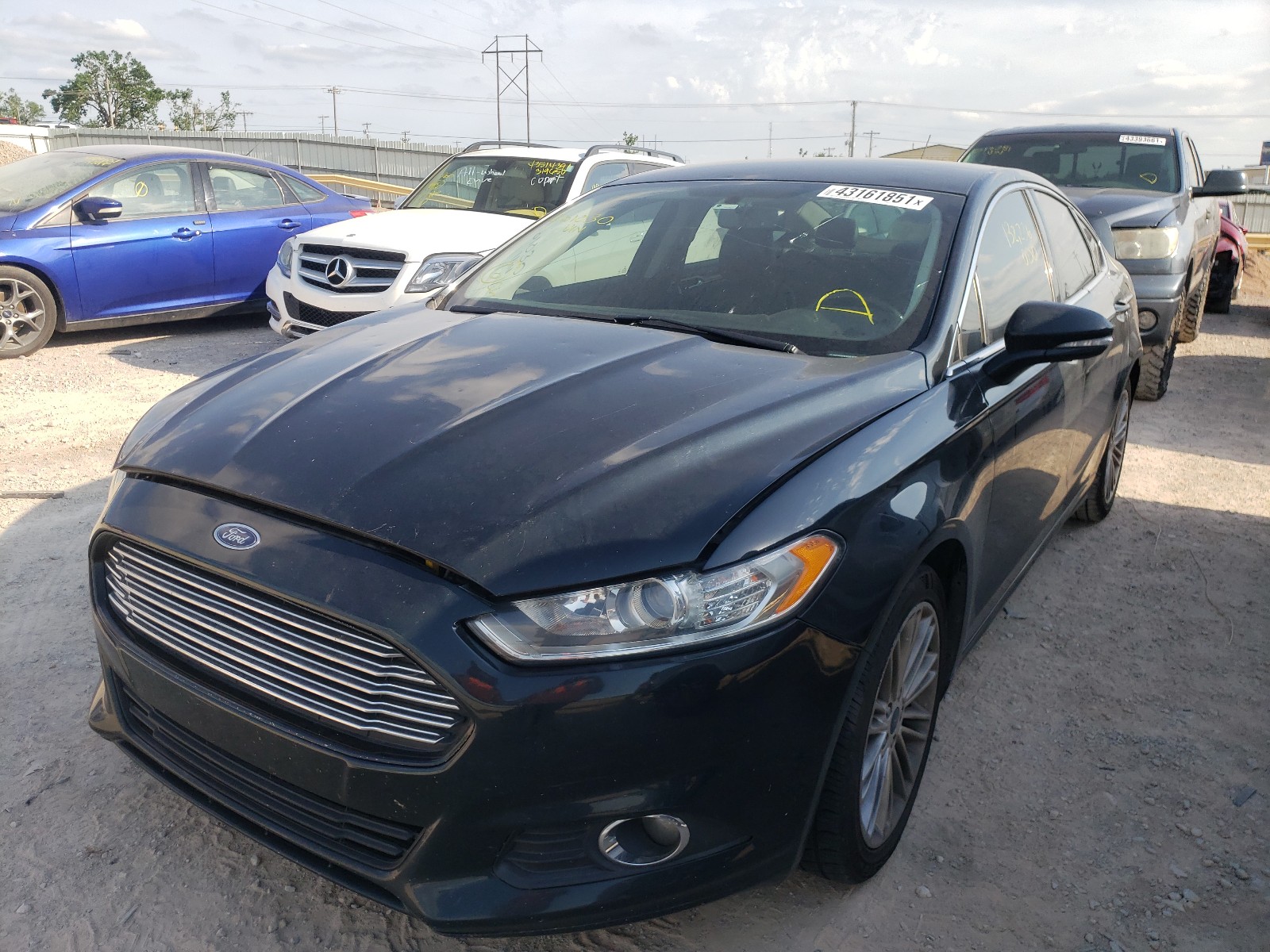 2014 Ford Fusion Se Черный vin: 3FA6P0H9XER261030