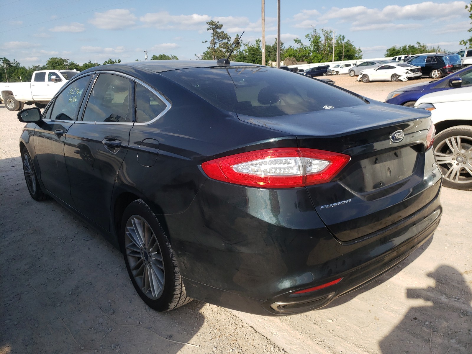2014 Ford Fusion Se Черный vin: 3FA6P0H9XER261030