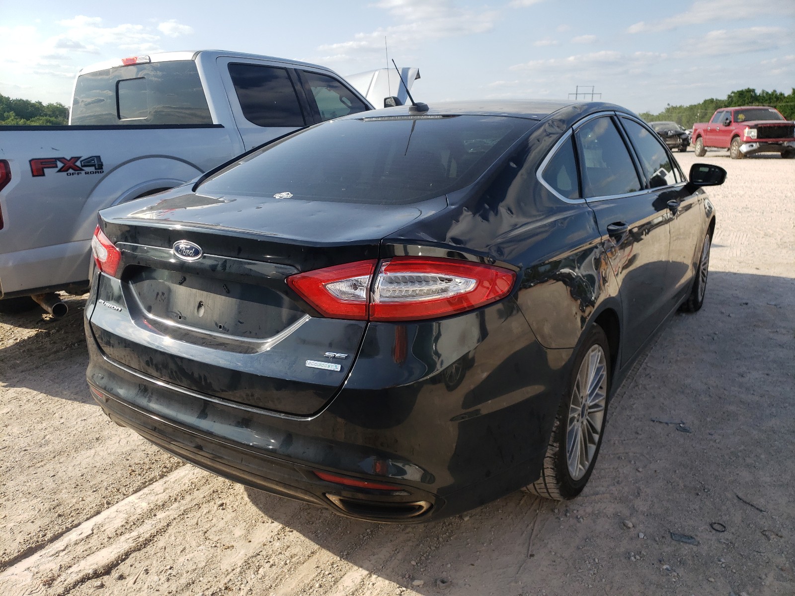 2014 Ford Fusion Se Черный vin: 3FA6P0H9XER261030