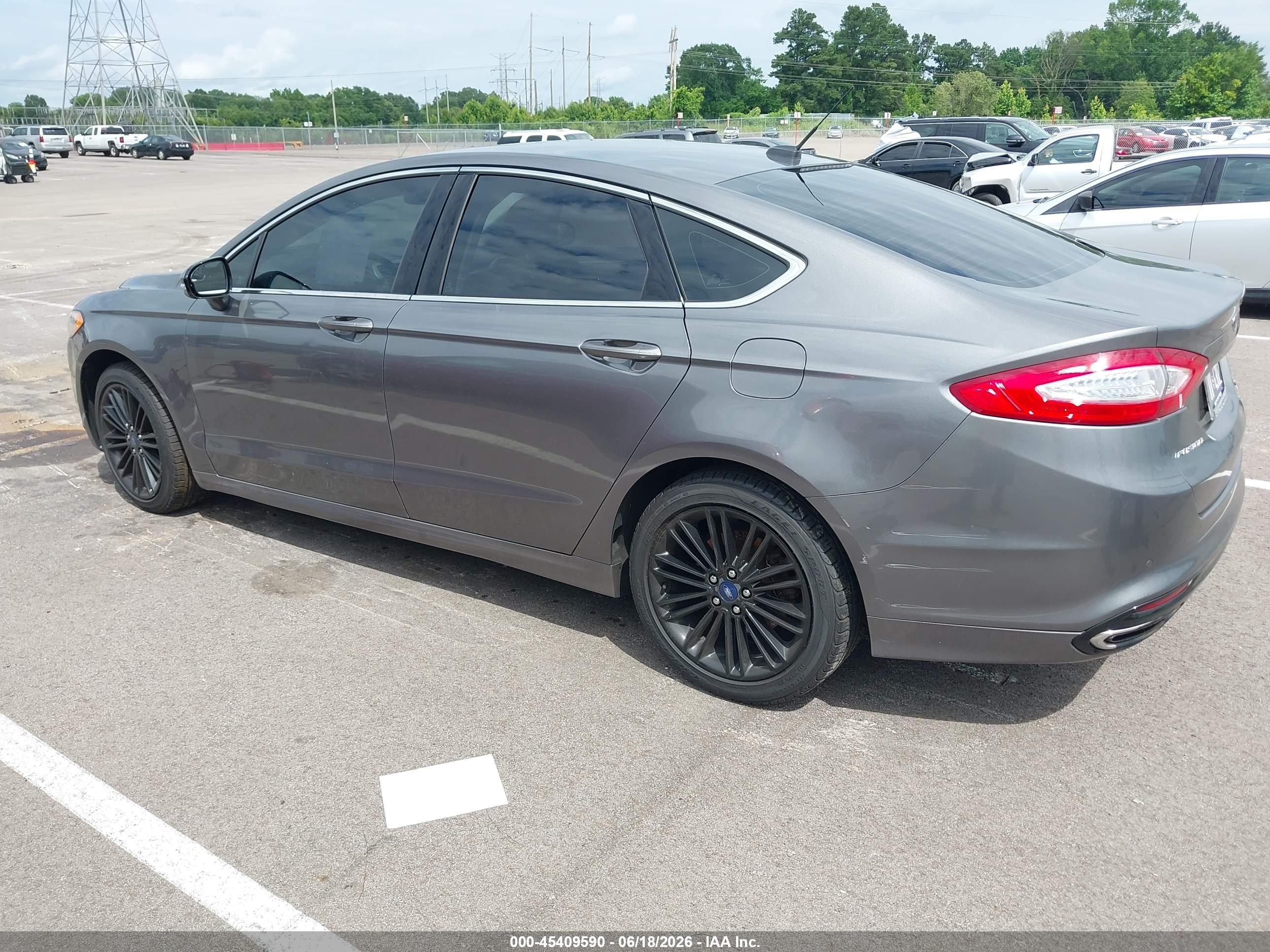 2014 Ford Fusion Se Gray vin: 3FA6P0H9XER264669