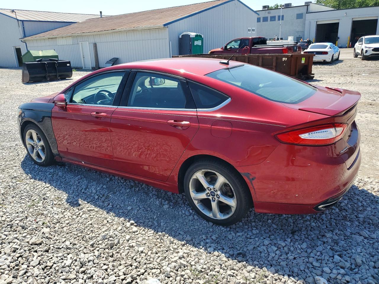 2014 Ford Fusion Se Red vin: 3FA6P0H9XER289944