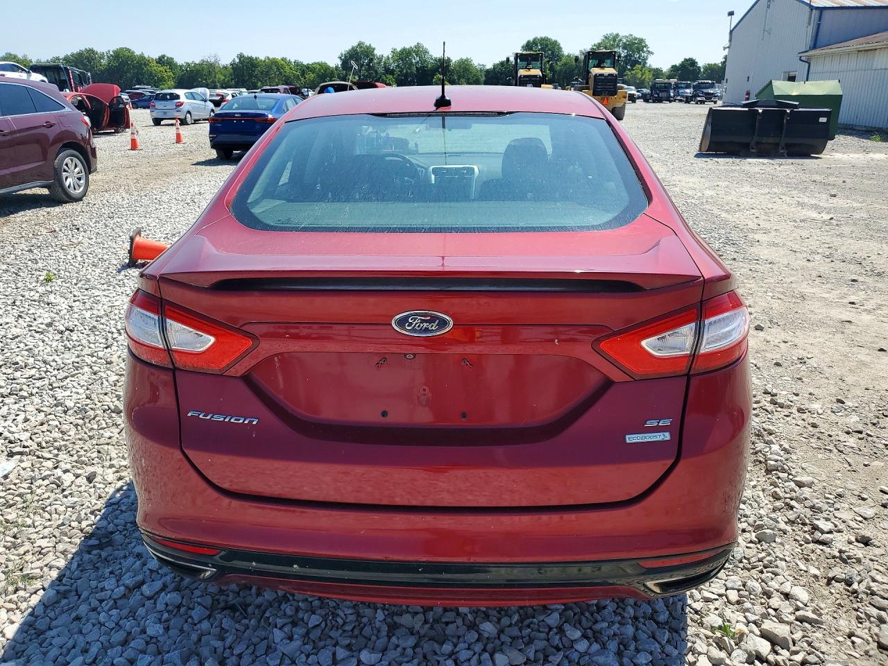 2014 Ford Fusion Se Red vin: 3FA6P0H9XER289944