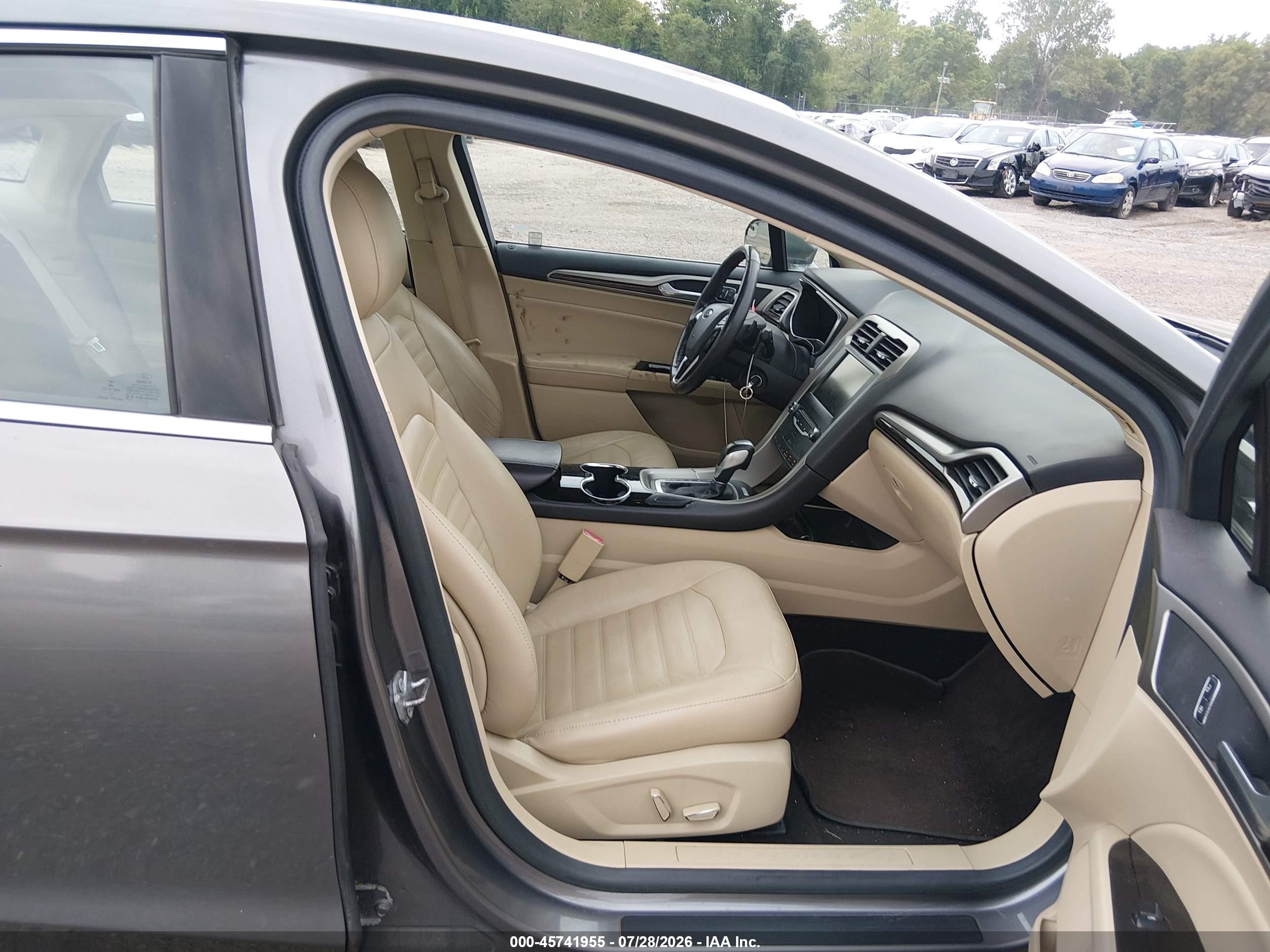 2014 Ford Fusion Se Gray vin: 3FA6P0H9XER310761