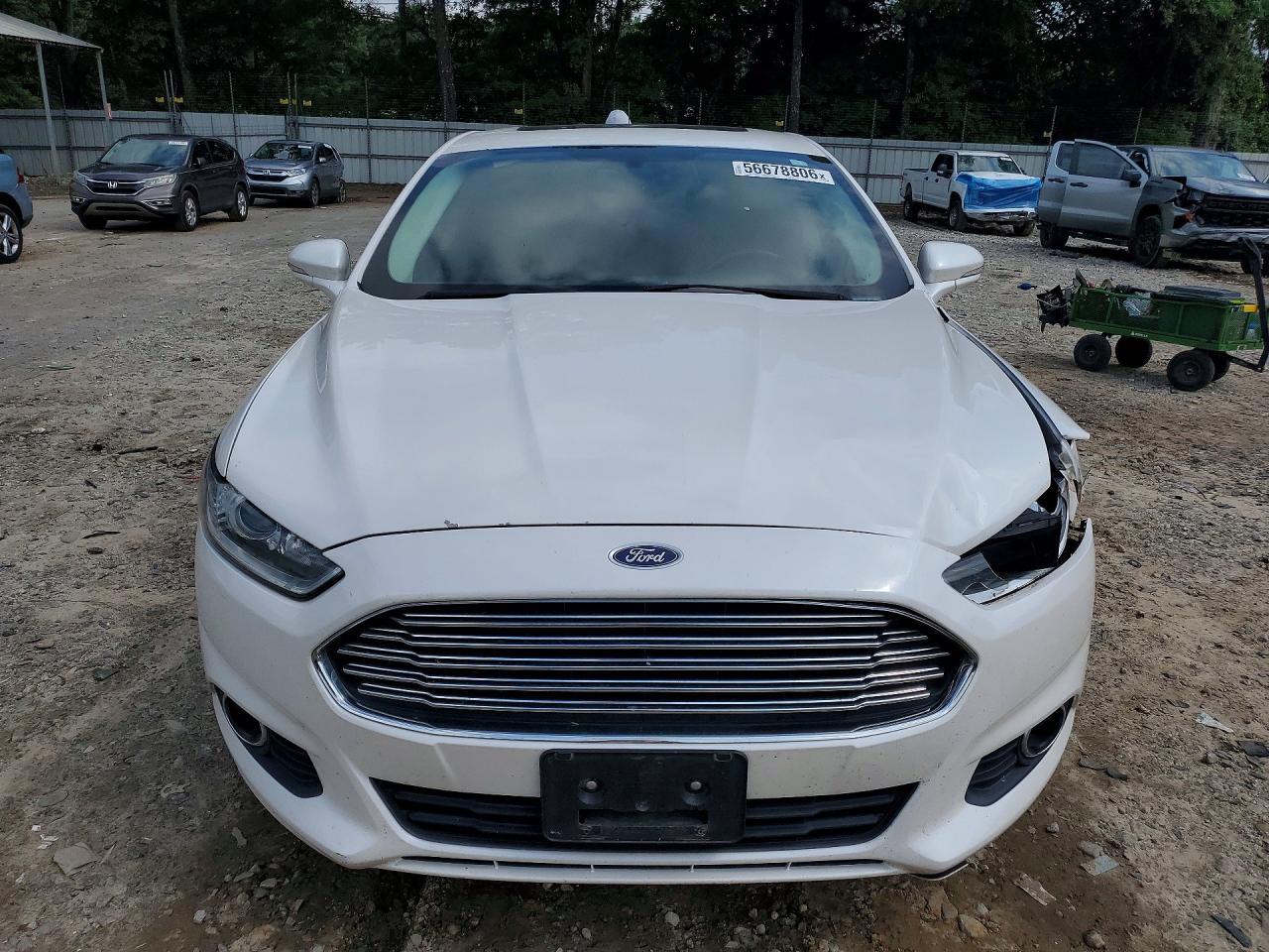 2015 Ford Fusion Se White vin: 3FA6P0H9XFR165934