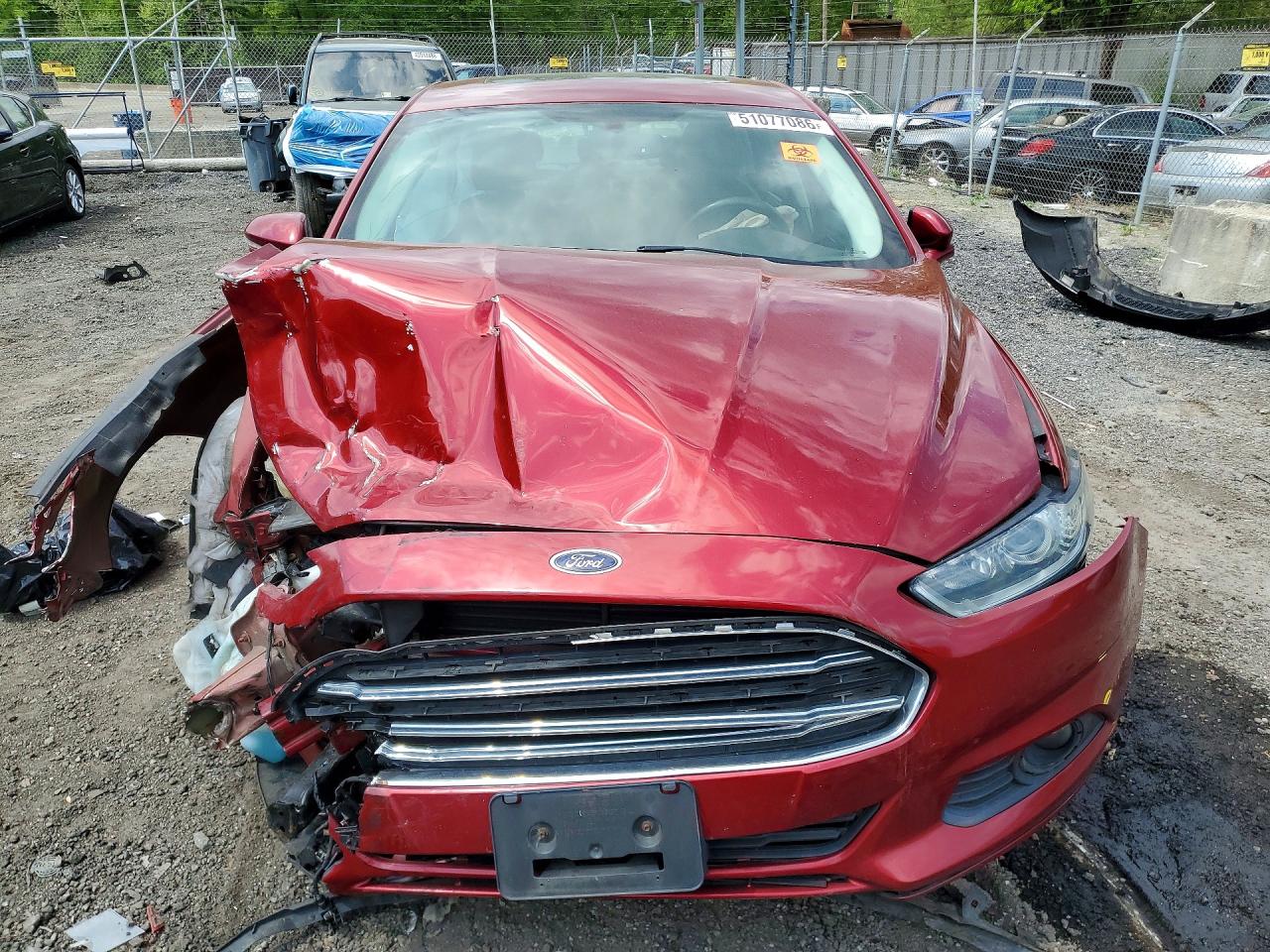 2015 Ford Fusion Se Red vin: 3FA6P0H9XFR176304