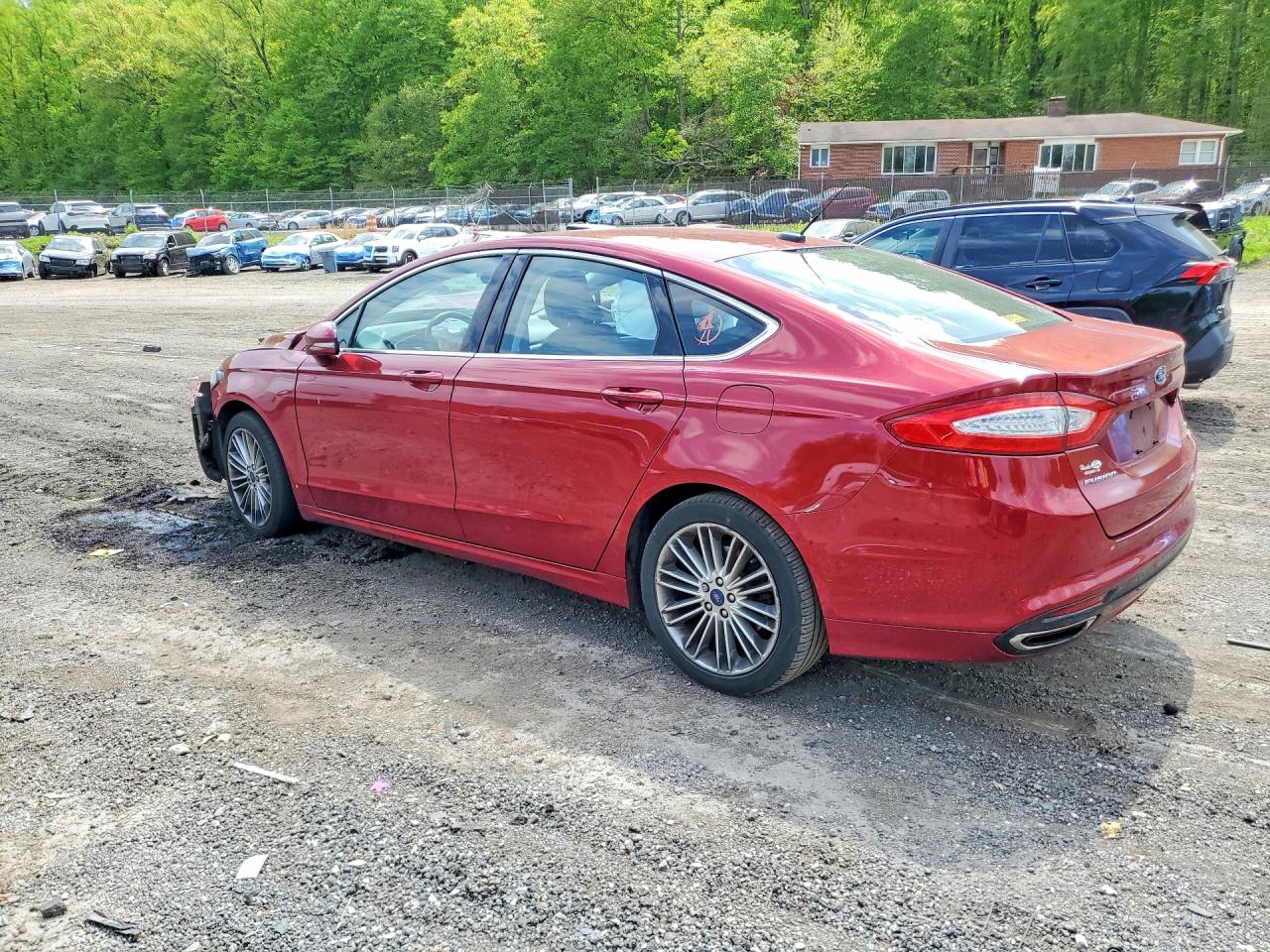 2015 Ford Fusion Se Red vin: 3FA6P0H9XFR176304