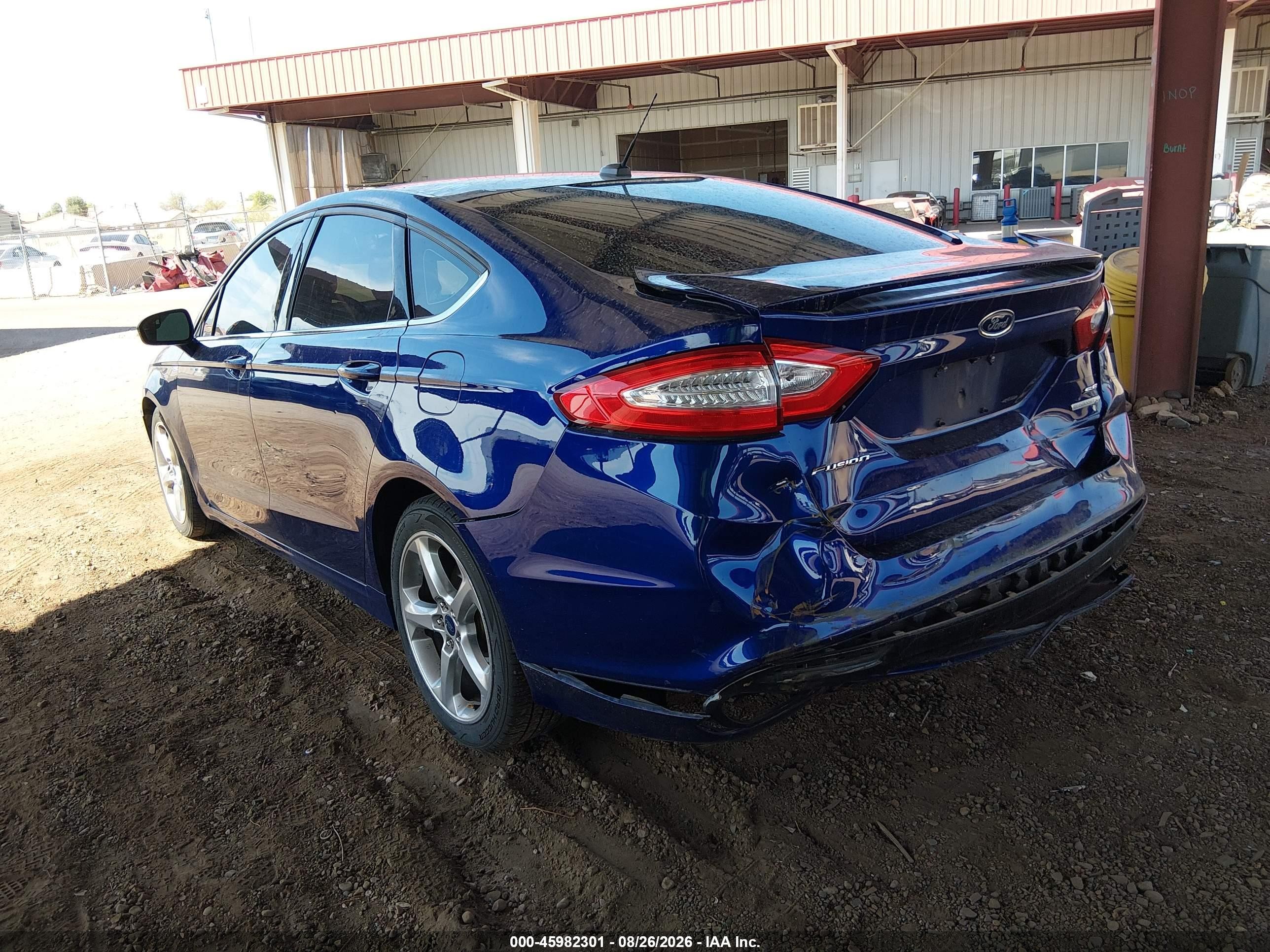 2015 Ford Fusion Se Blue vin: 3FA6P0H9XFR206952