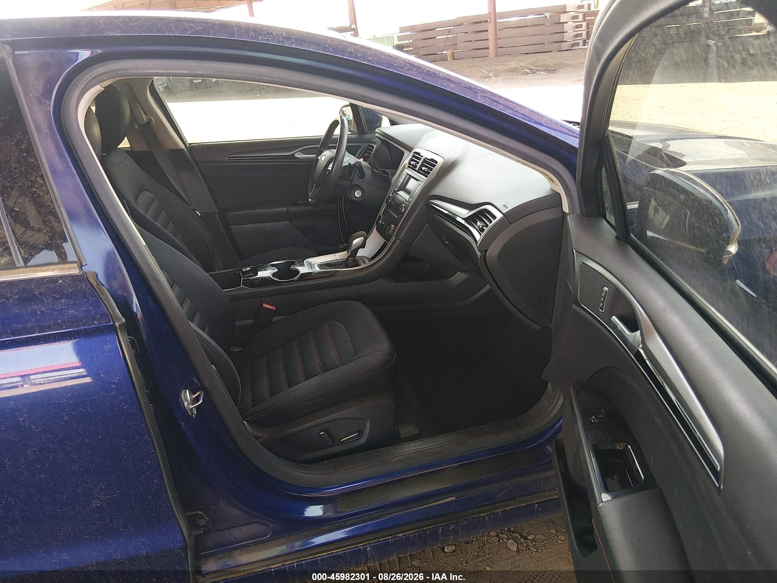 2015 Ford Fusion Se Blue vin: 3FA6P0H9XFR206952