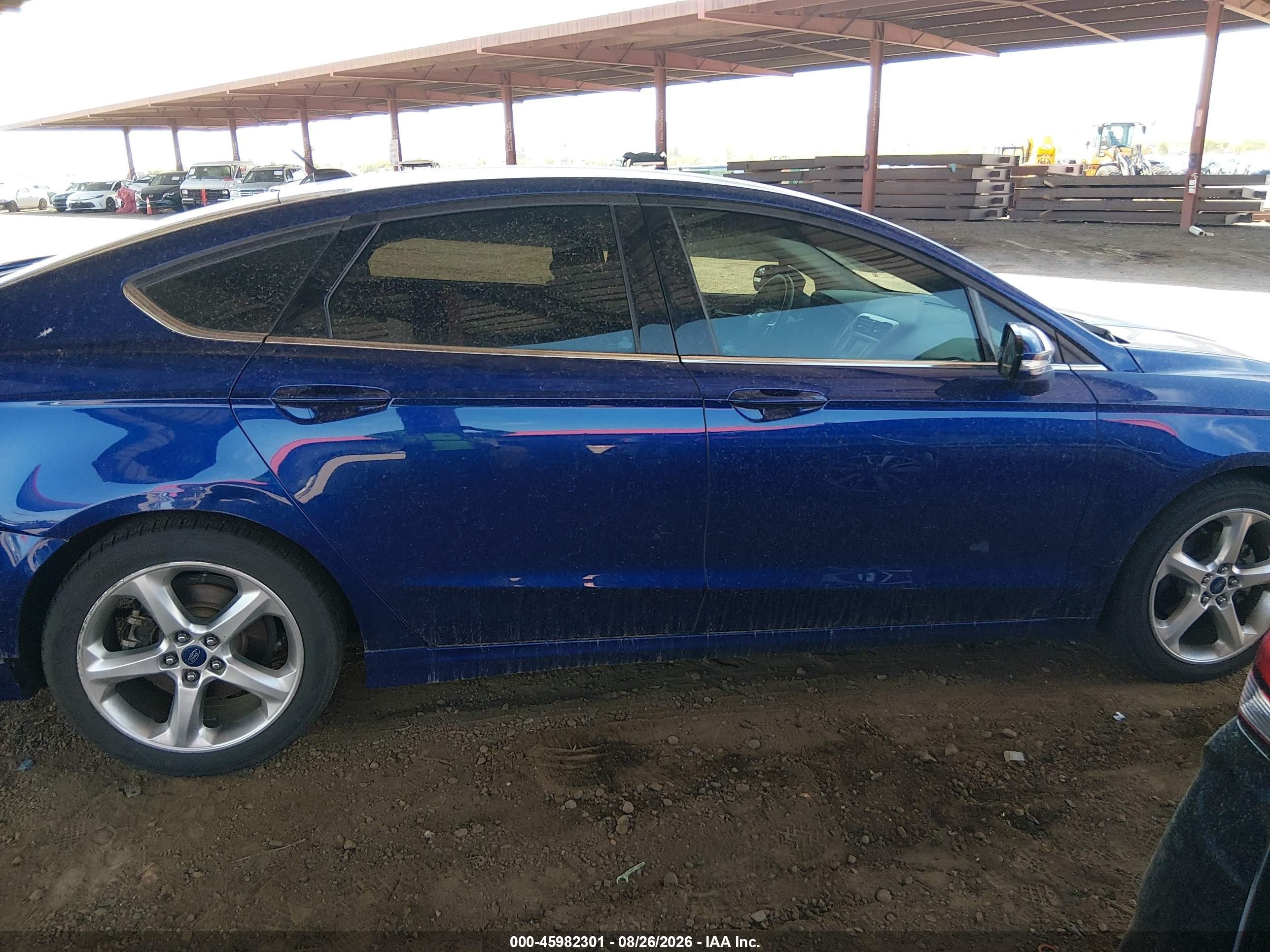 2015 Ford Fusion Se Blue vin: 3FA6P0H9XFR206952