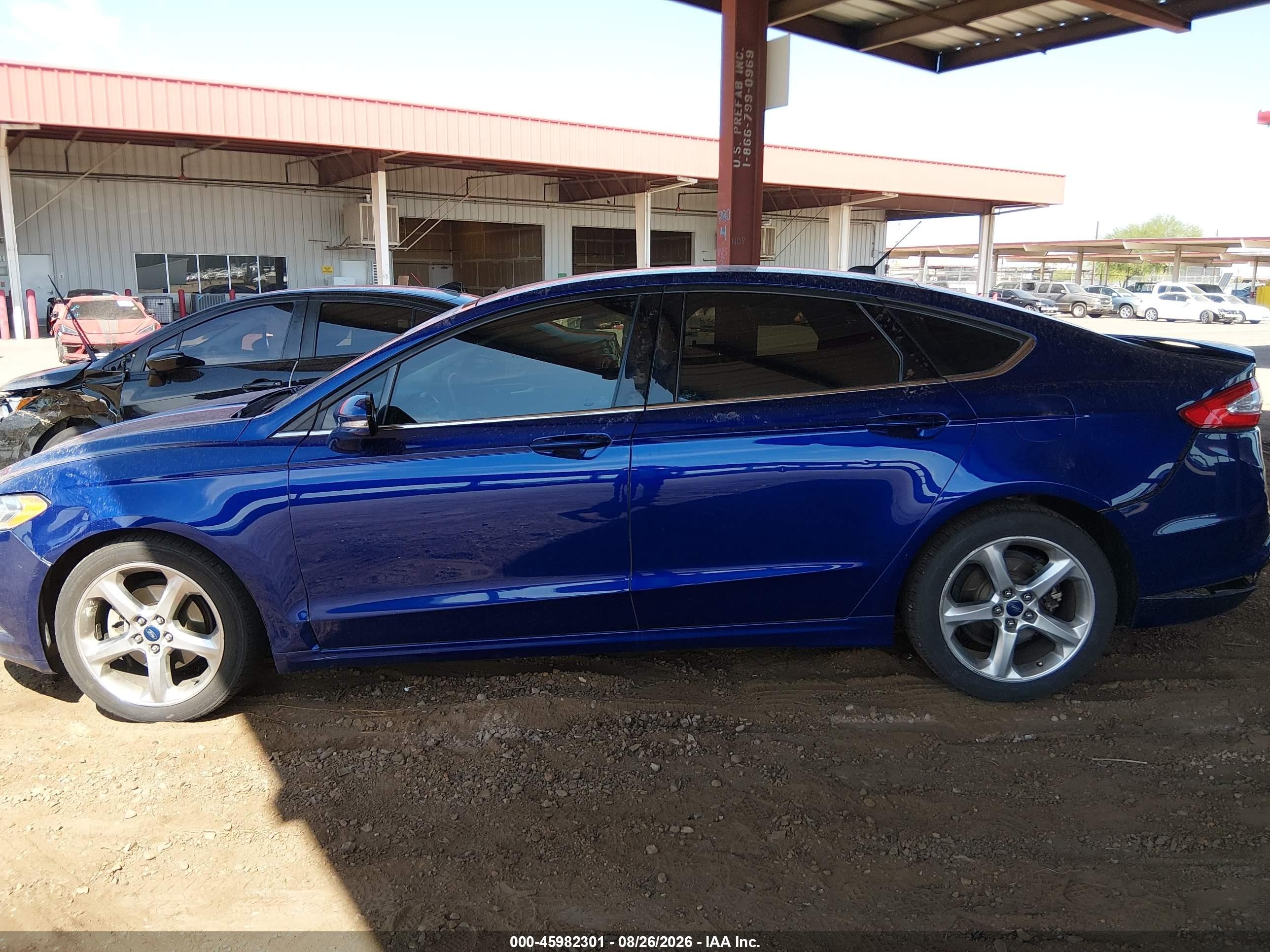 2015 Ford Fusion Se Blue vin: 3FA6P0H9XFR206952