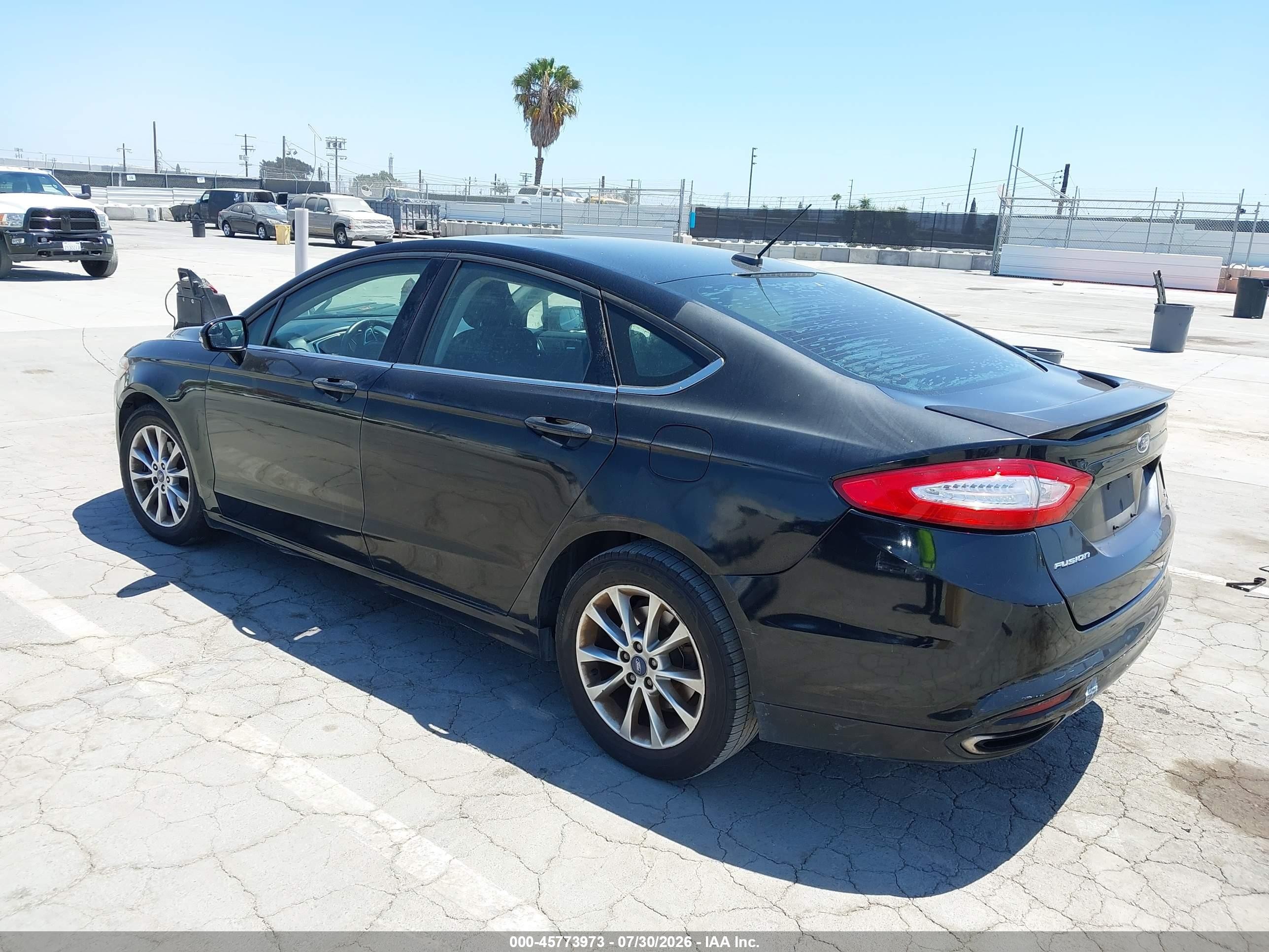 2016 Ford Fusion Se Black vin: 3FA6P0H9XGR259720