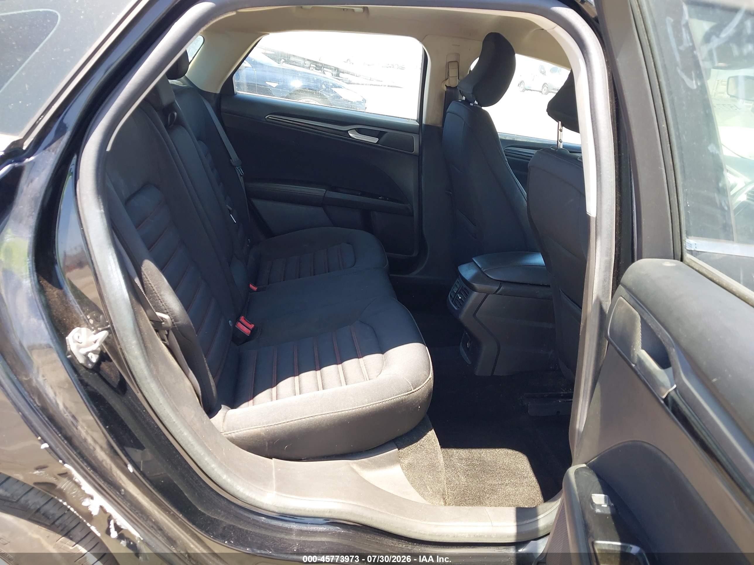 2016 Ford Fusion Se Black vin: 3FA6P0H9XGR259720
