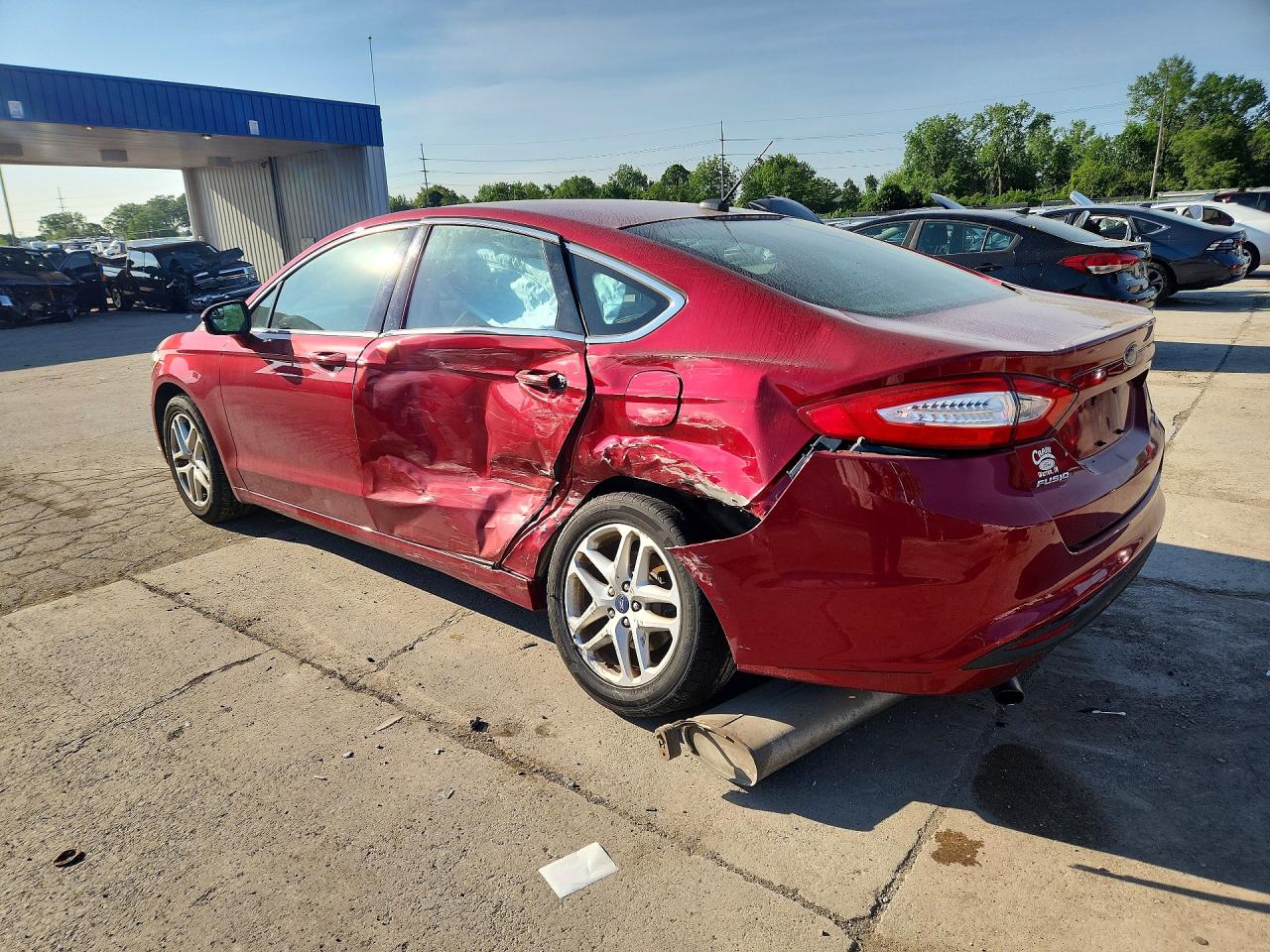 2014 Ford Fusion Se Red vin: 3FA6P0HD0ER100190