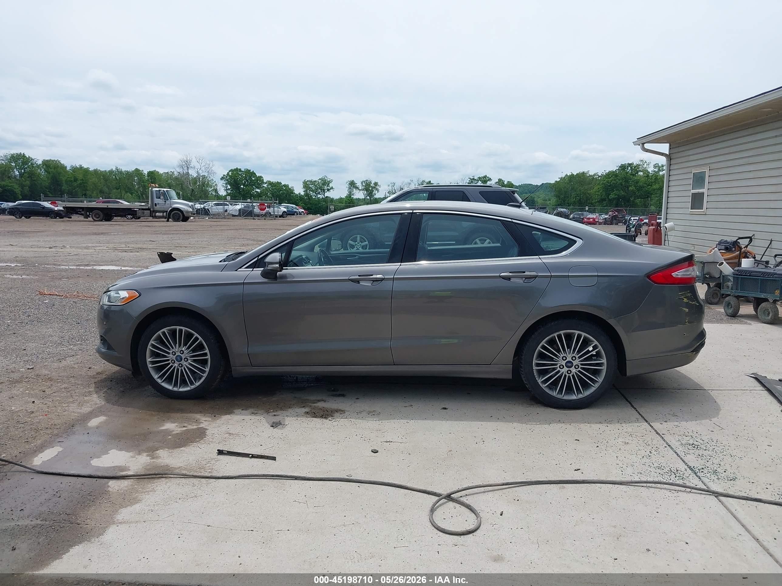 2014 Ford Fusion Se Gray vin: 3FA6P0HD0ER128247