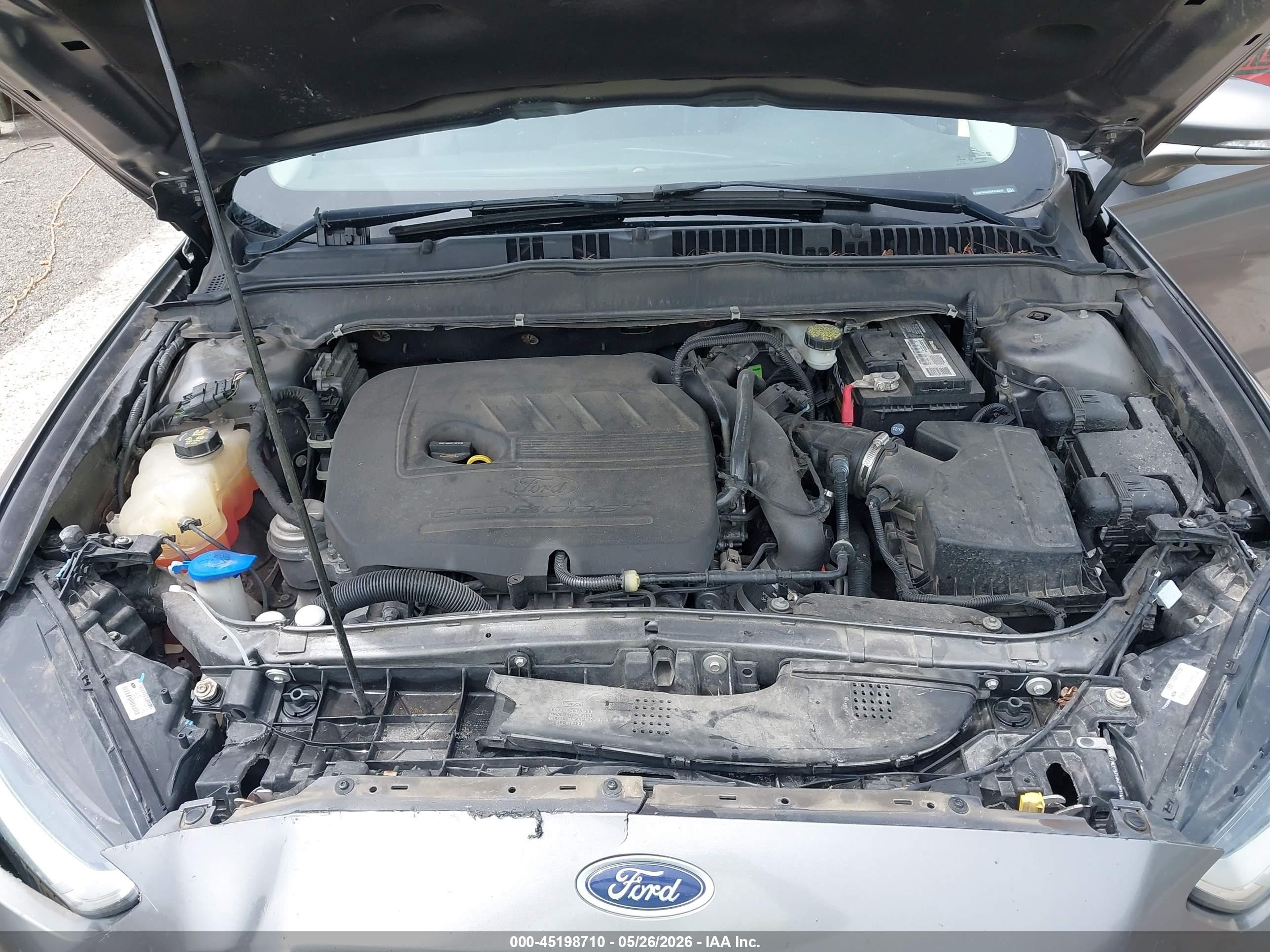 2014 Ford Fusion Se Gray vin: 3FA6P0HD0ER128247