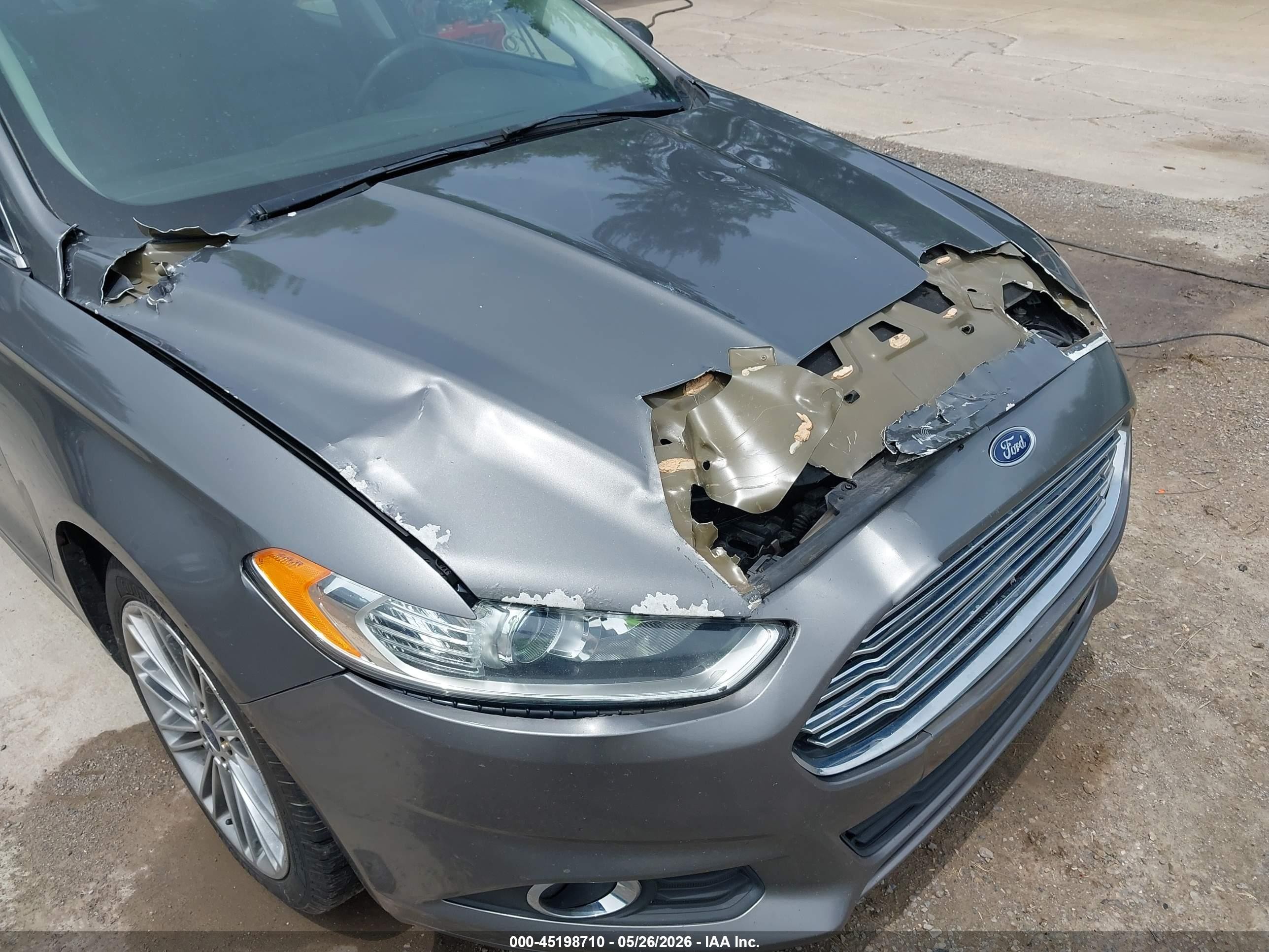 2014 Ford Fusion Se Gray vin: 3FA6P0HD0ER128247