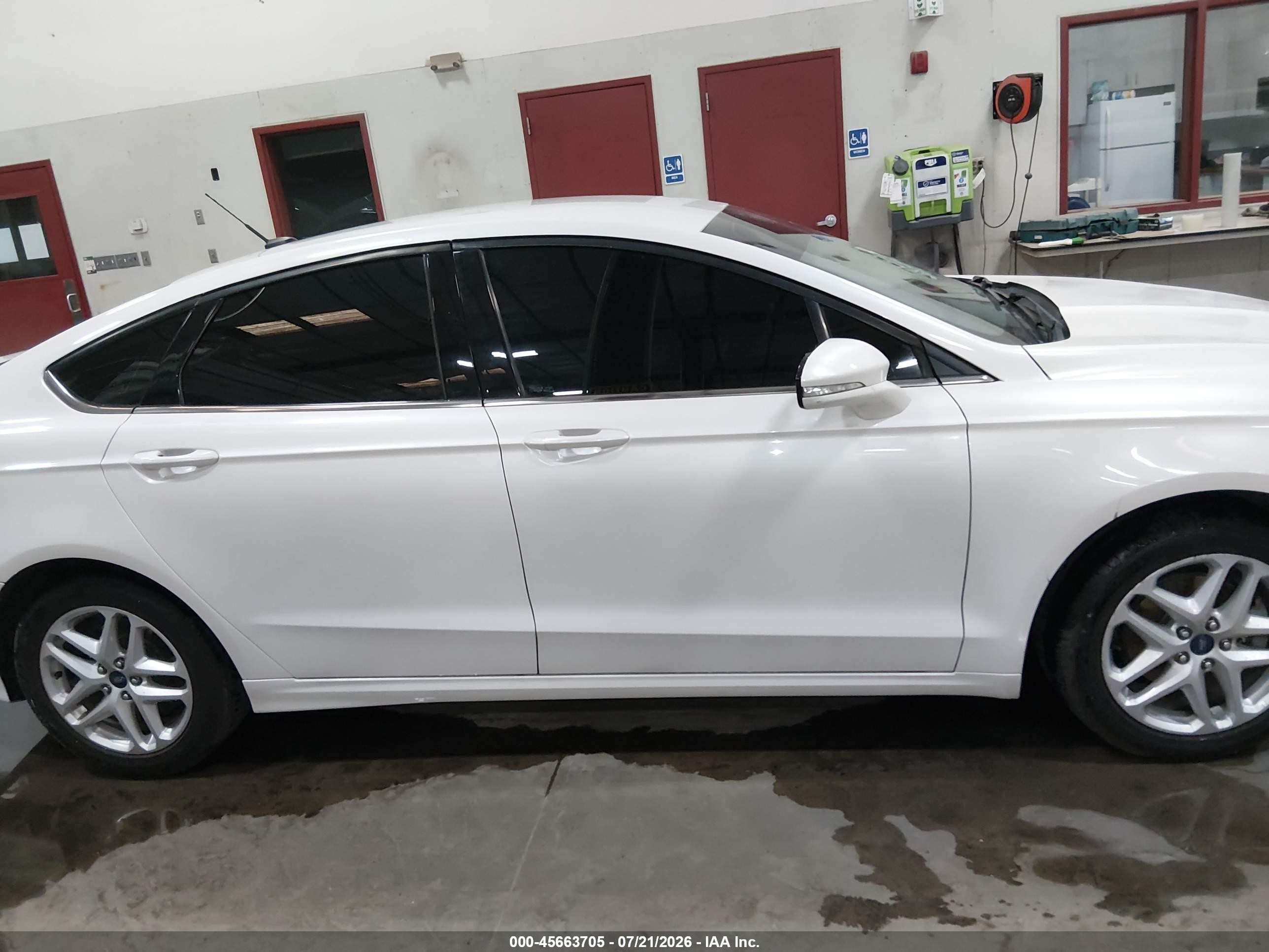 2014 Ford Fusion Se White vin: 3FA6P0HD0ER136123