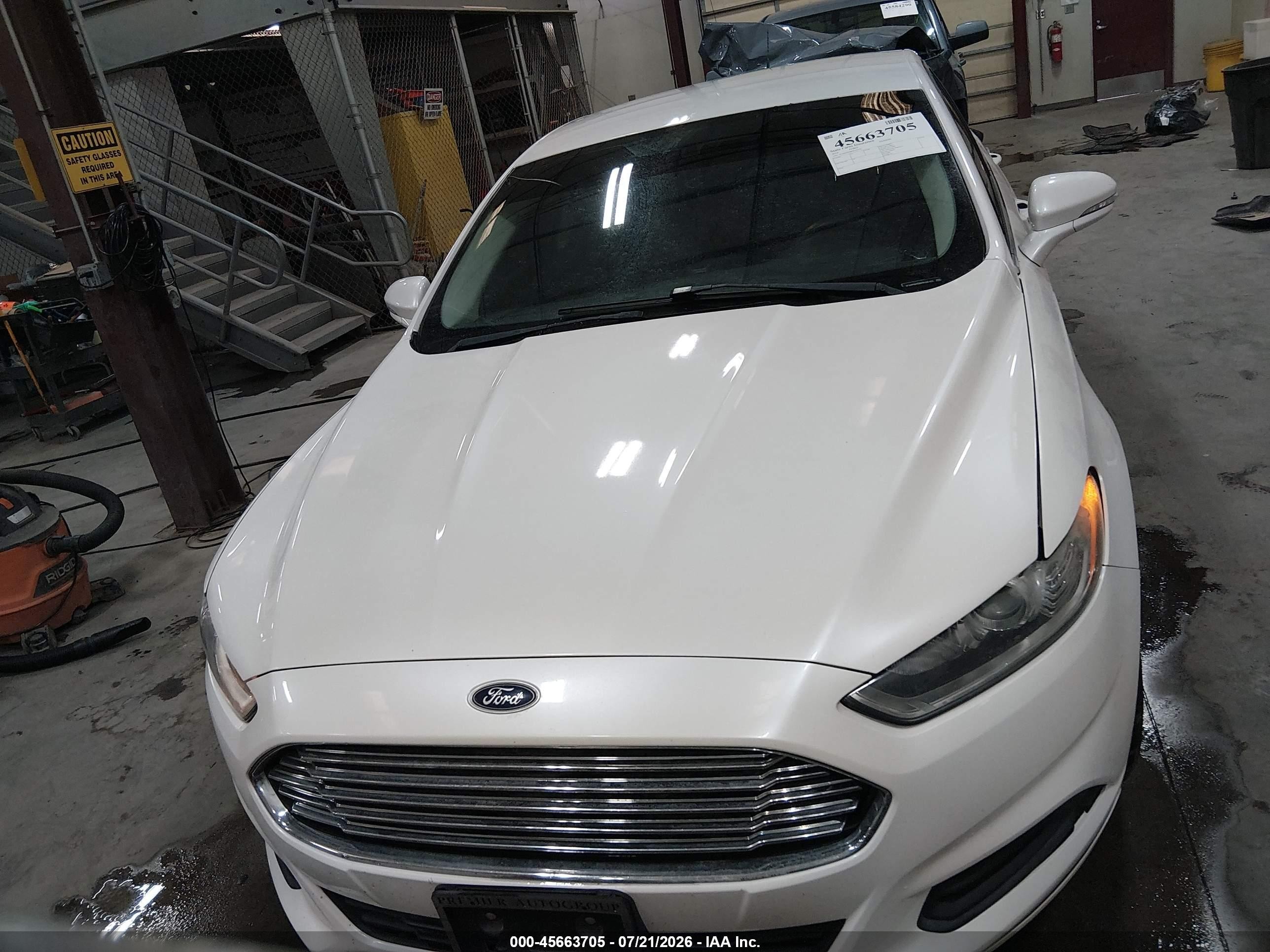 2014 Ford Fusion Se White vin: 3FA6P0HD0ER136123