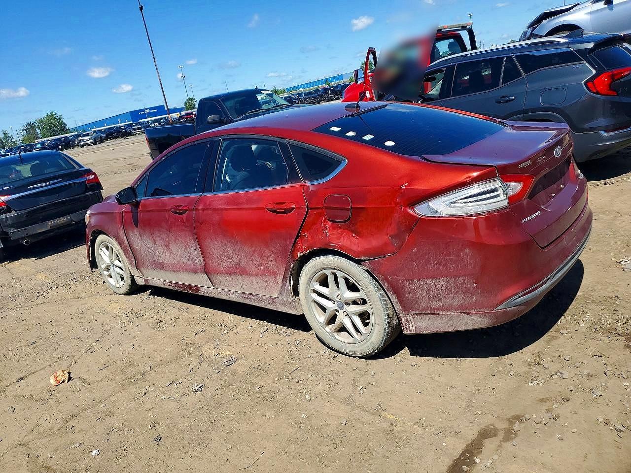 2014 Ford Fusion Se Burgundy vin: 3FA6P0HD0ER145954