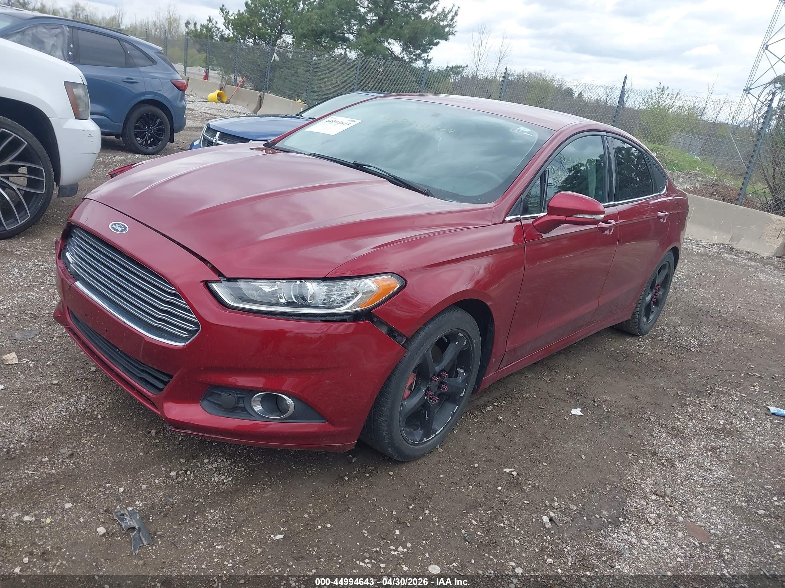 2014 Ford Fusion Se Red vin: 3FA6P0HD0ER150295