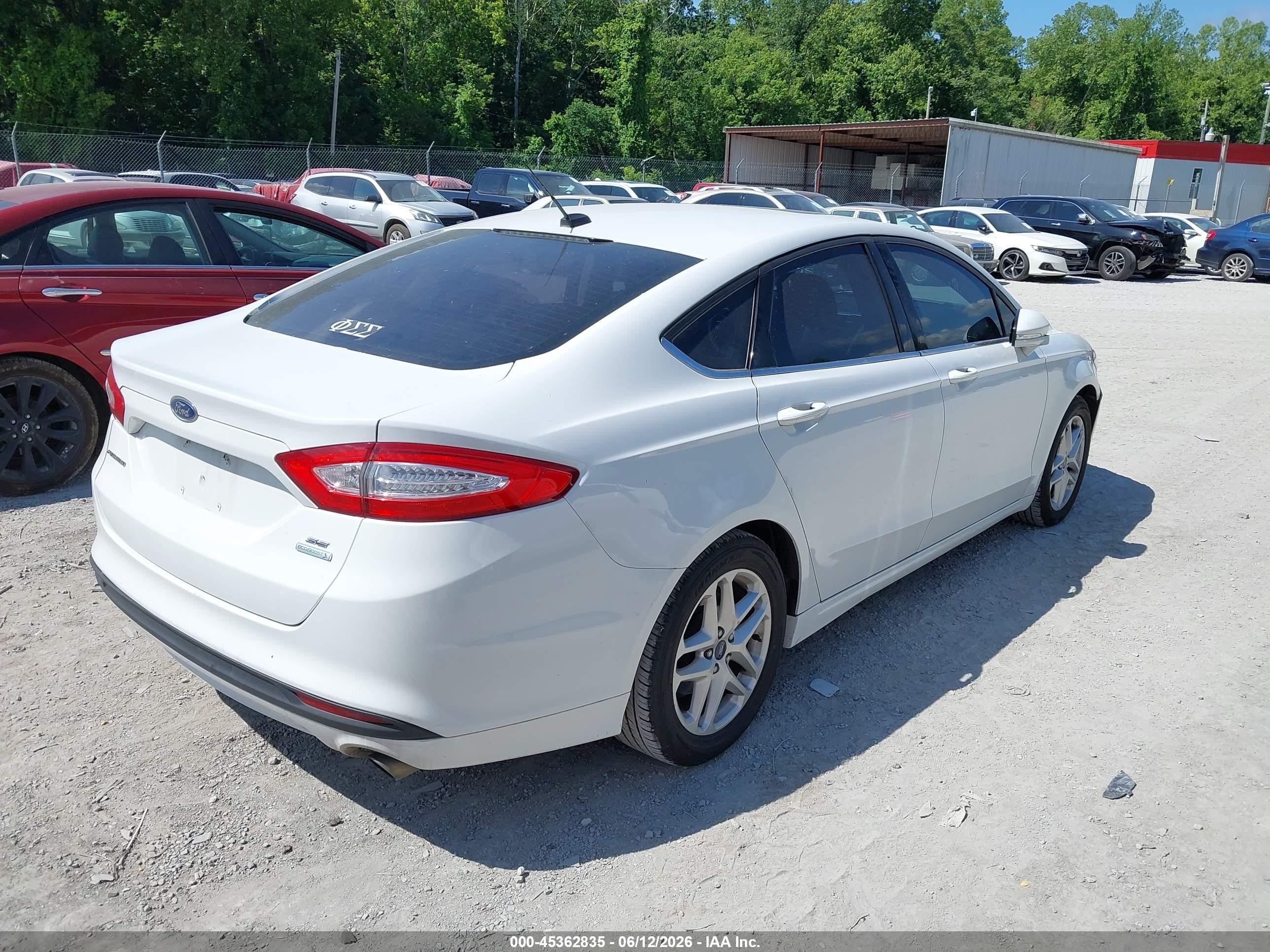 2014 Ford Fusion Se Белый vin: 3FA6P0HD0ER155531