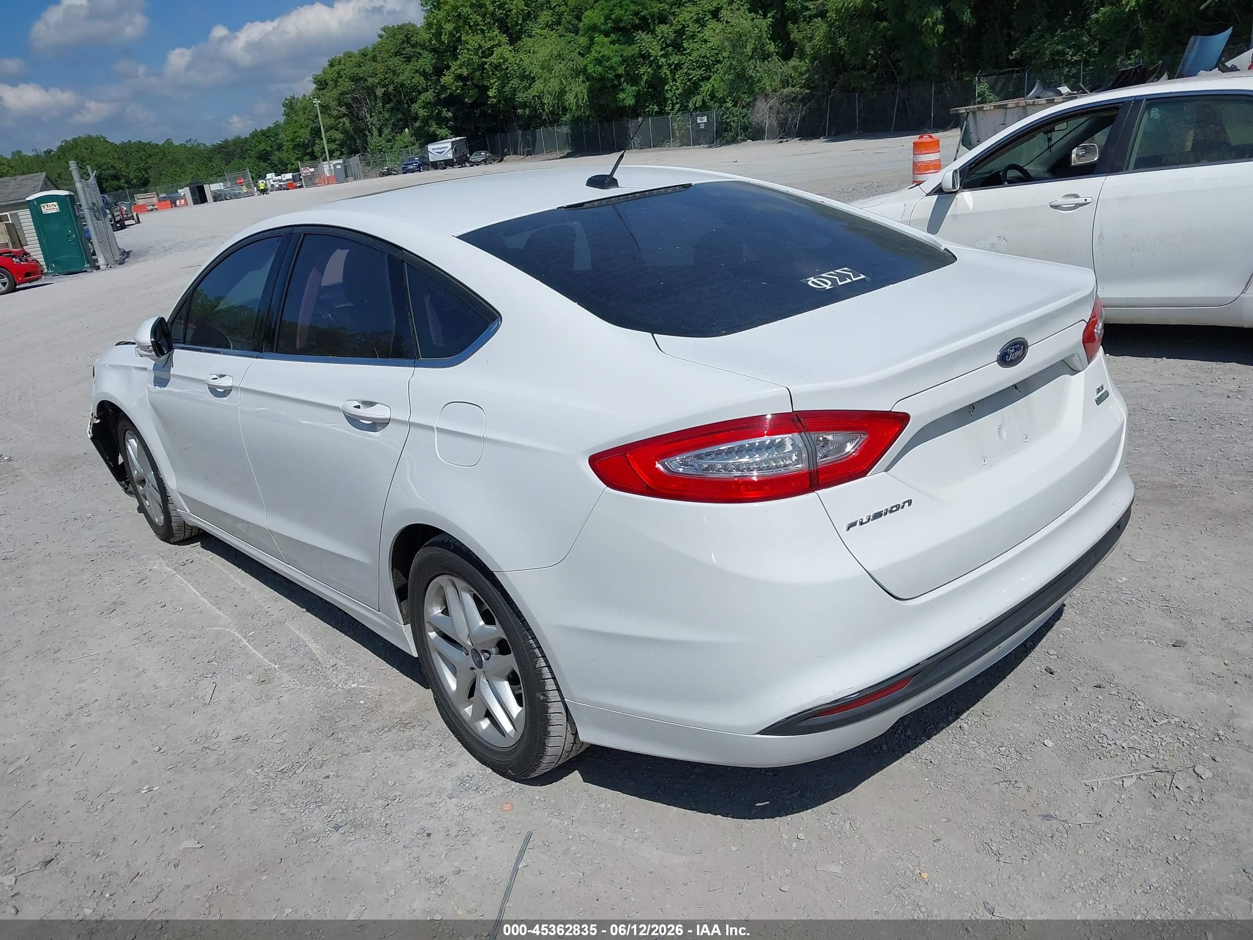 2014 Ford Fusion Se Белый vin: 3FA6P0HD0ER155531