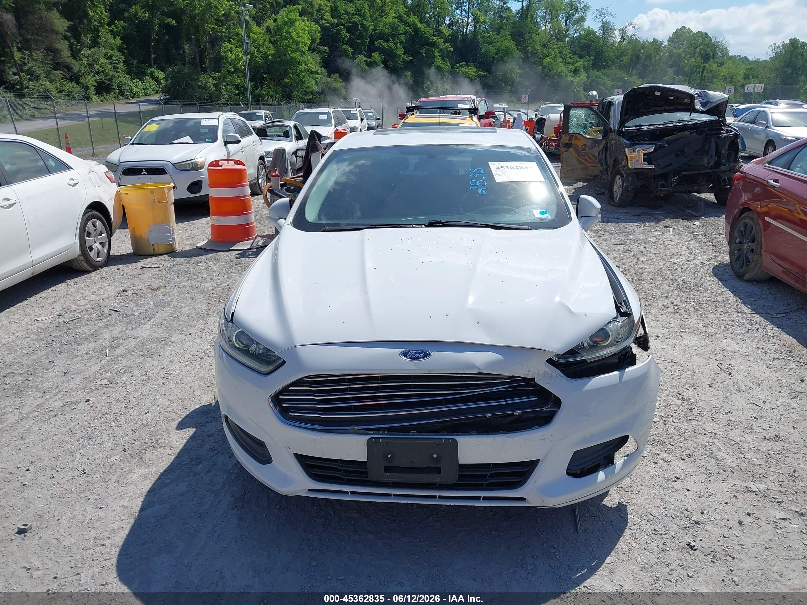 2014 Ford Fusion Se Белый vin: 3FA6P0HD0ER155531