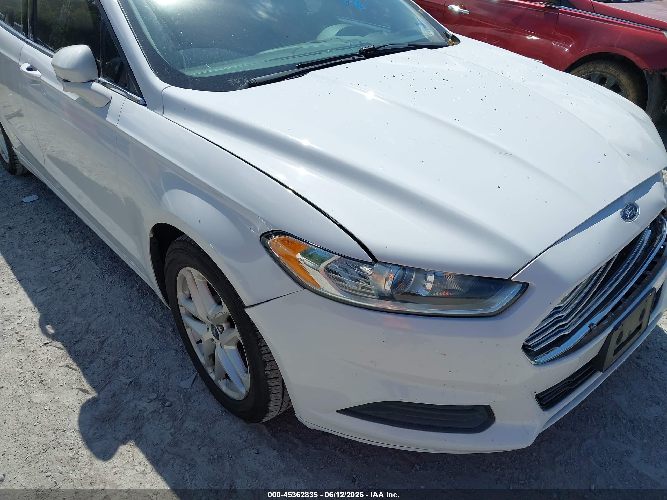 2014 Ford Fusion Se Белый vin: 3FA6P0HD0ER155531