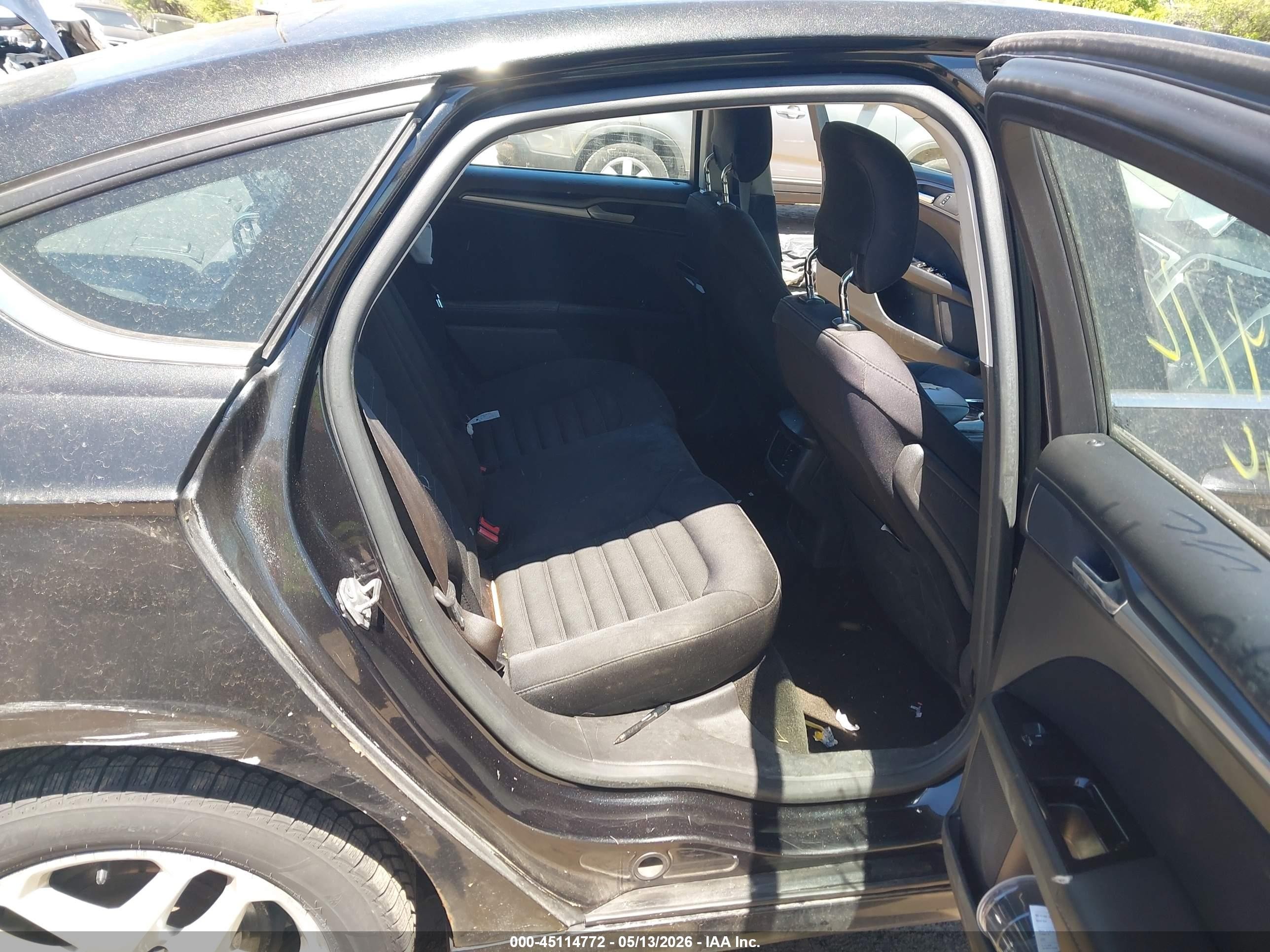 2014 Ford Fusion Se Black vin: 3FA6P0HD0ER157778