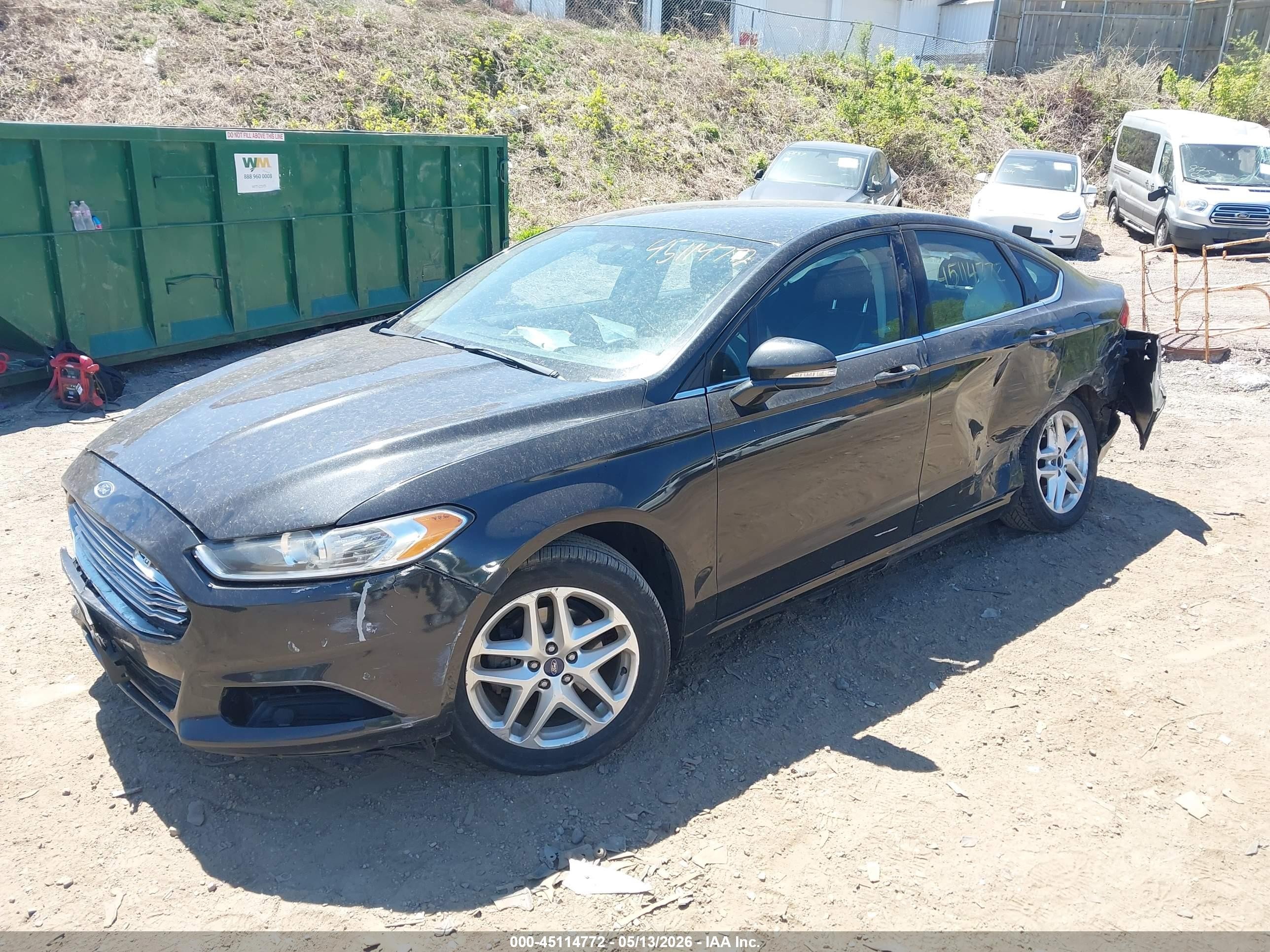 2014 Ford Fusion Se Black vin: 3FA6P0HD0ER157778
