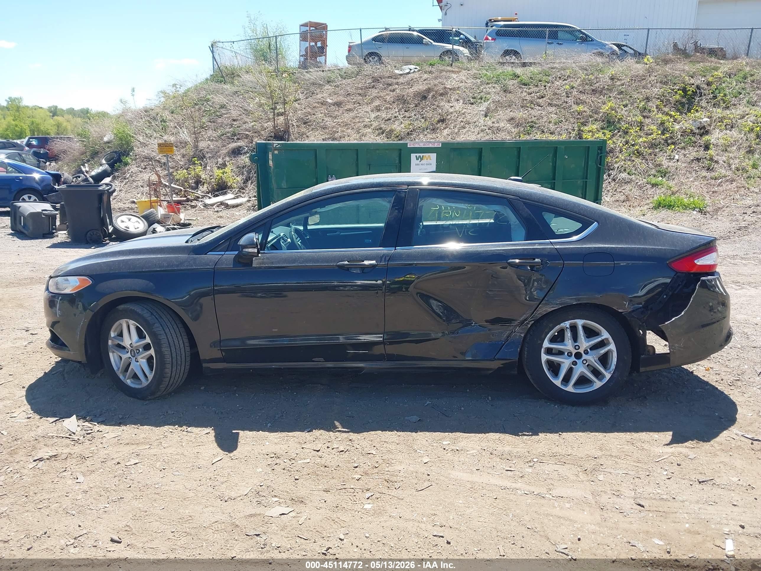 2014 Ford Fusion Se Black vin: 3FA6P0HD0ER157778