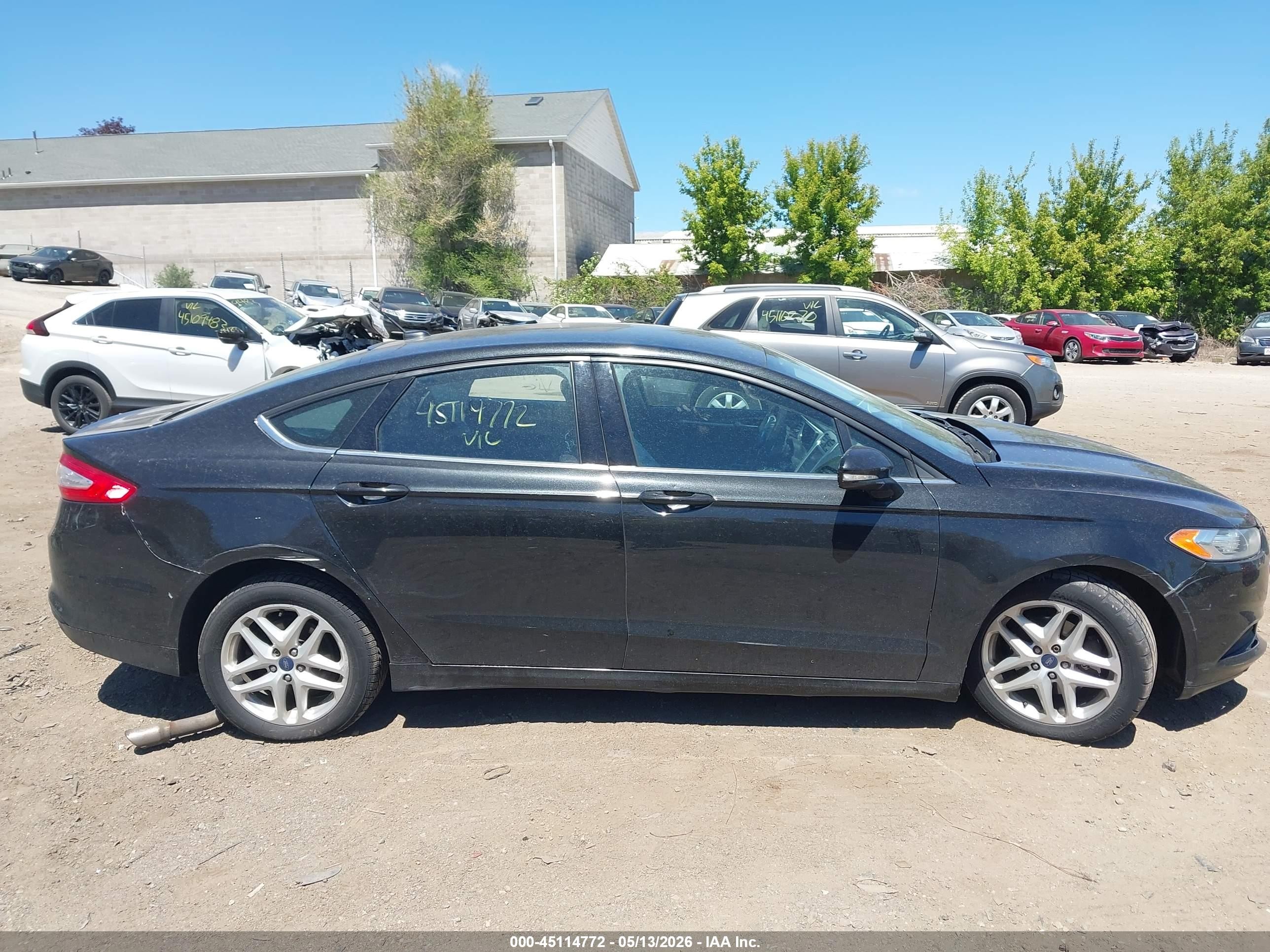 2014 Ford Fusion Se Black vin: 3FA6P0HD0ER157778