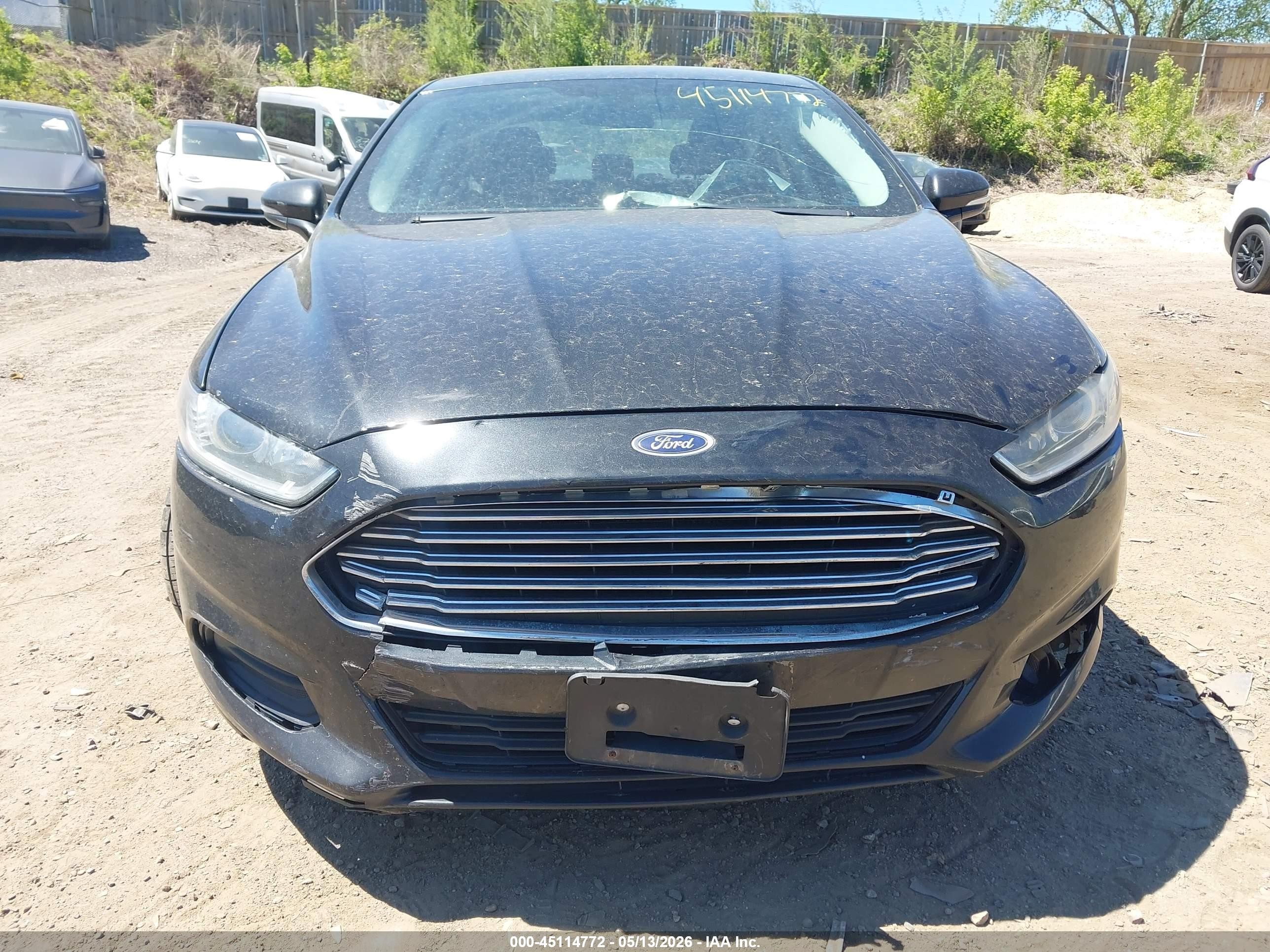 2014 Ford Fusion Se Black vin: 3FA6P0HD0ER157778