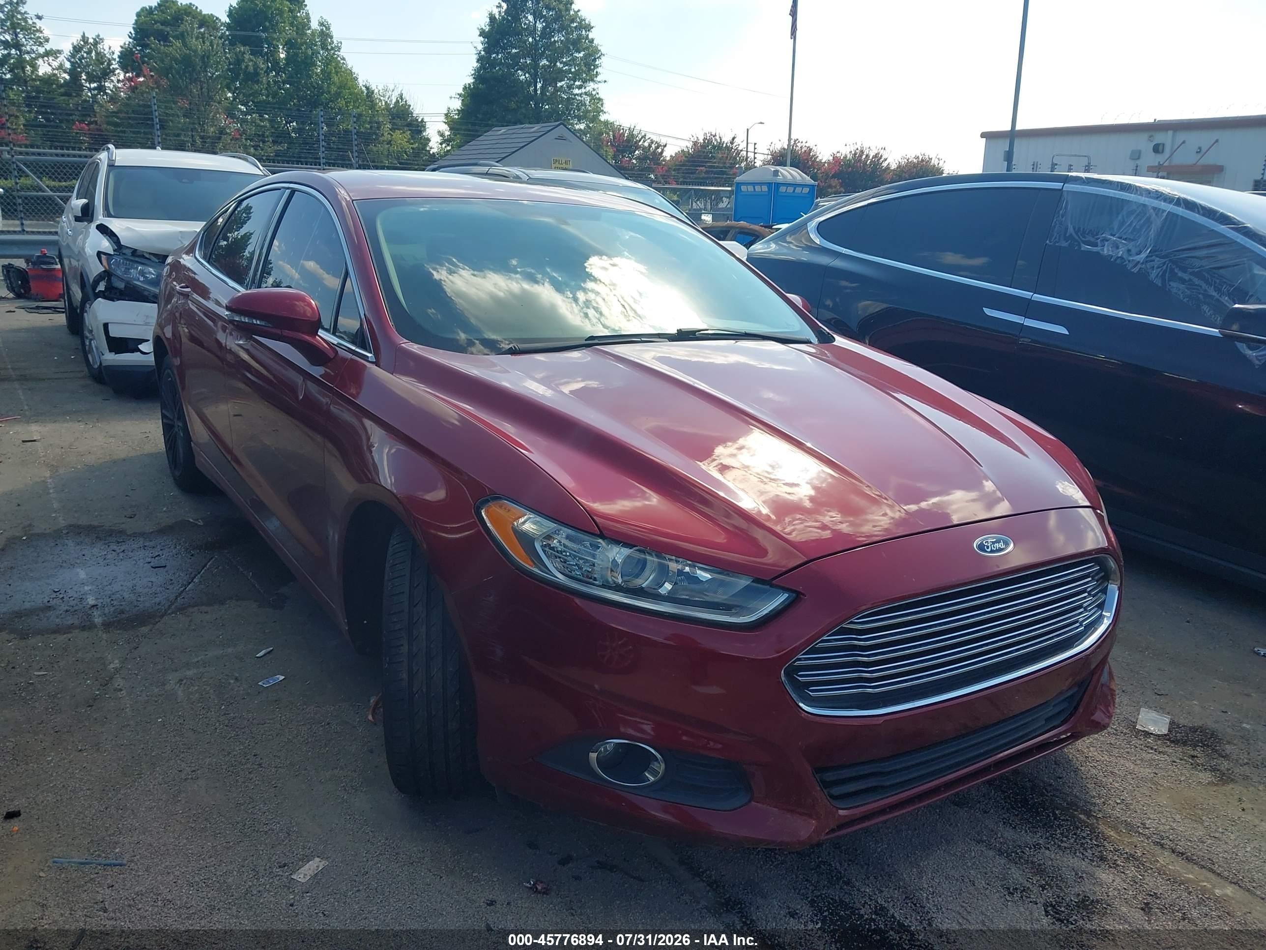 2014 Ford Fusion Se Красный vin: 3FA6P0HD0ER167470