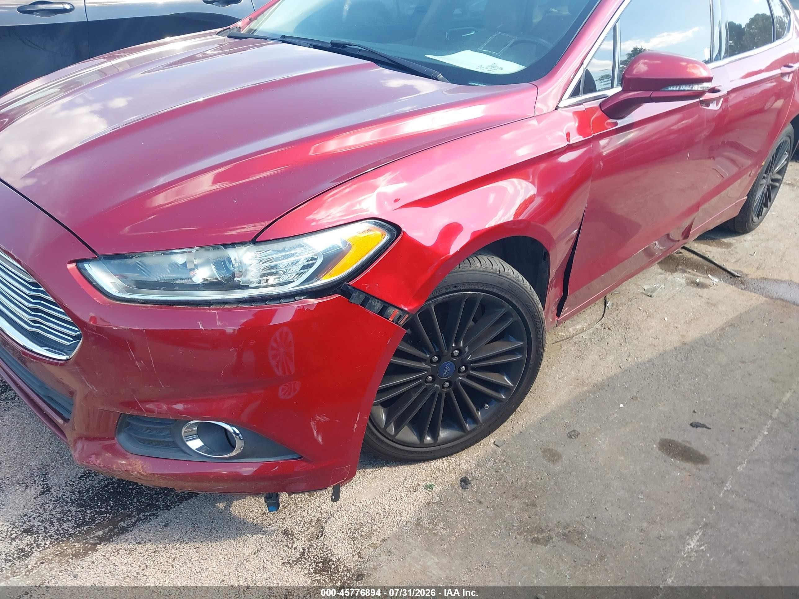 2014 Ford Fusion Se Красный vin: 3FA6P0HD0ER167470