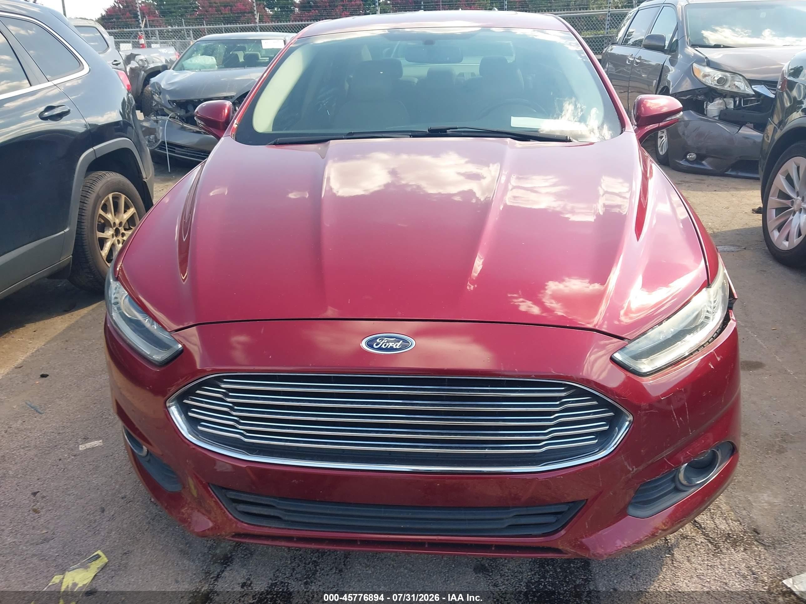 2014 Ford Fusion Se Красный vin: 3FA6P0HD0ER167470